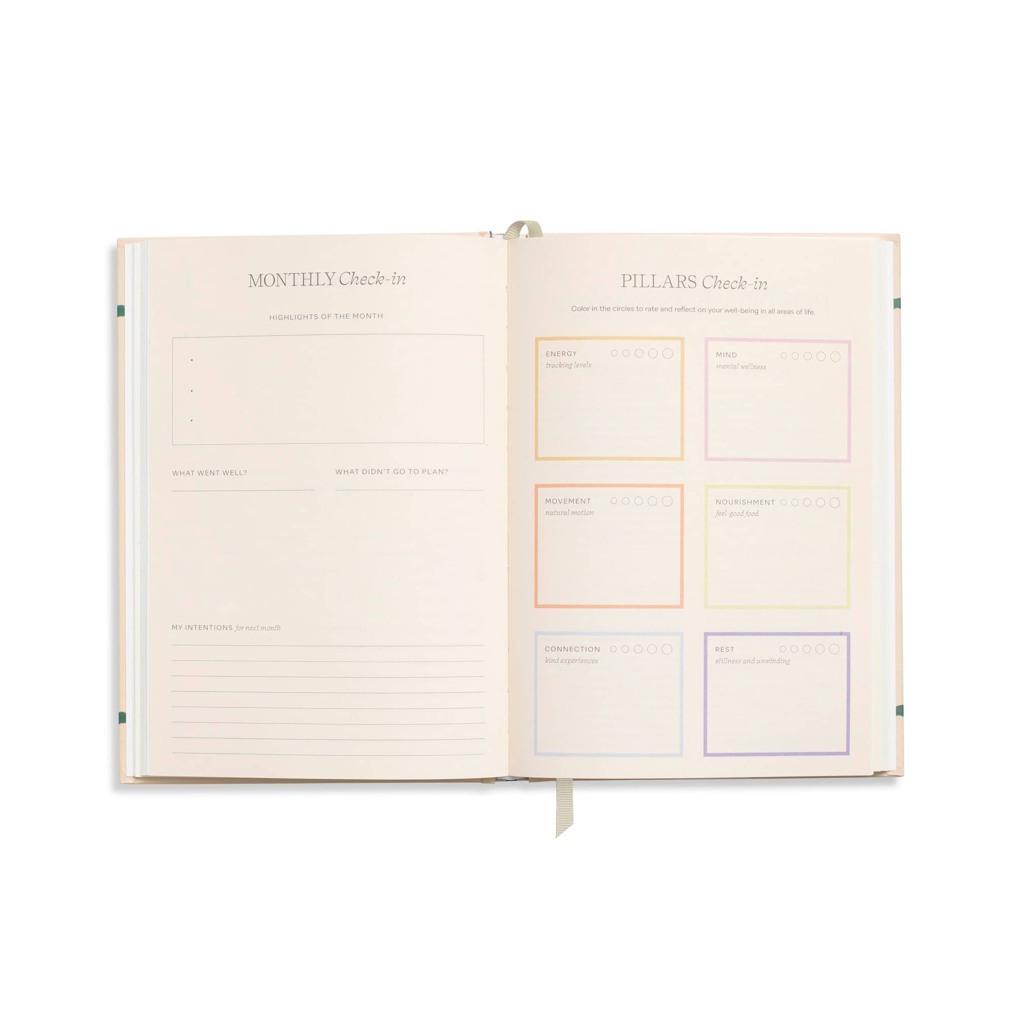 Papier 6" x 8.5" Tulip Vase Hardcover Guided Wellness Journal