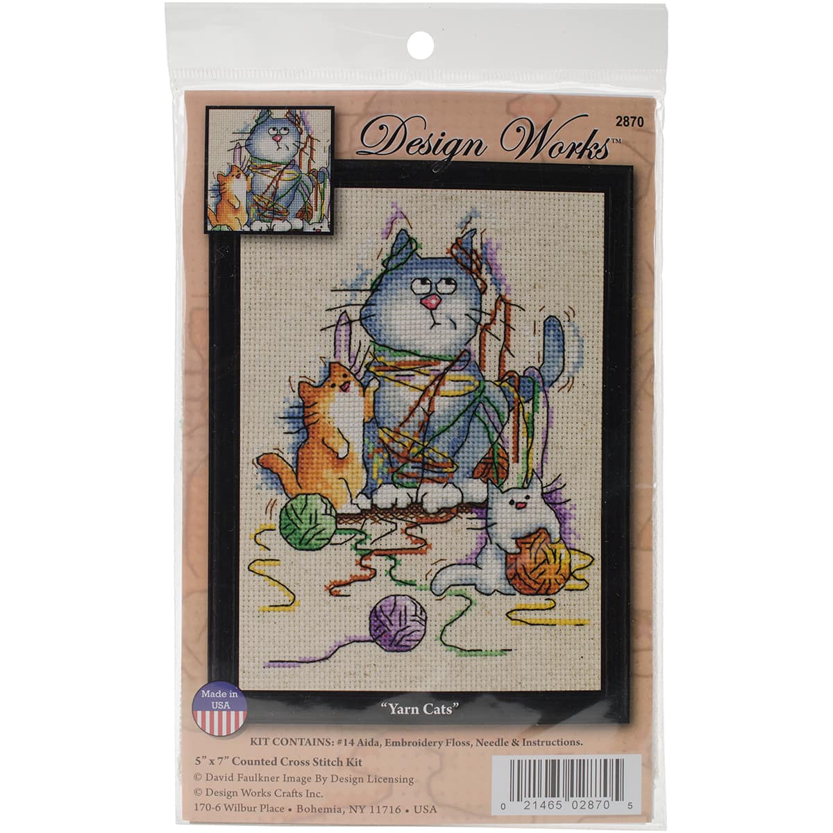 Design Works™ Yarn Cats Counted Cross Stitch Kit