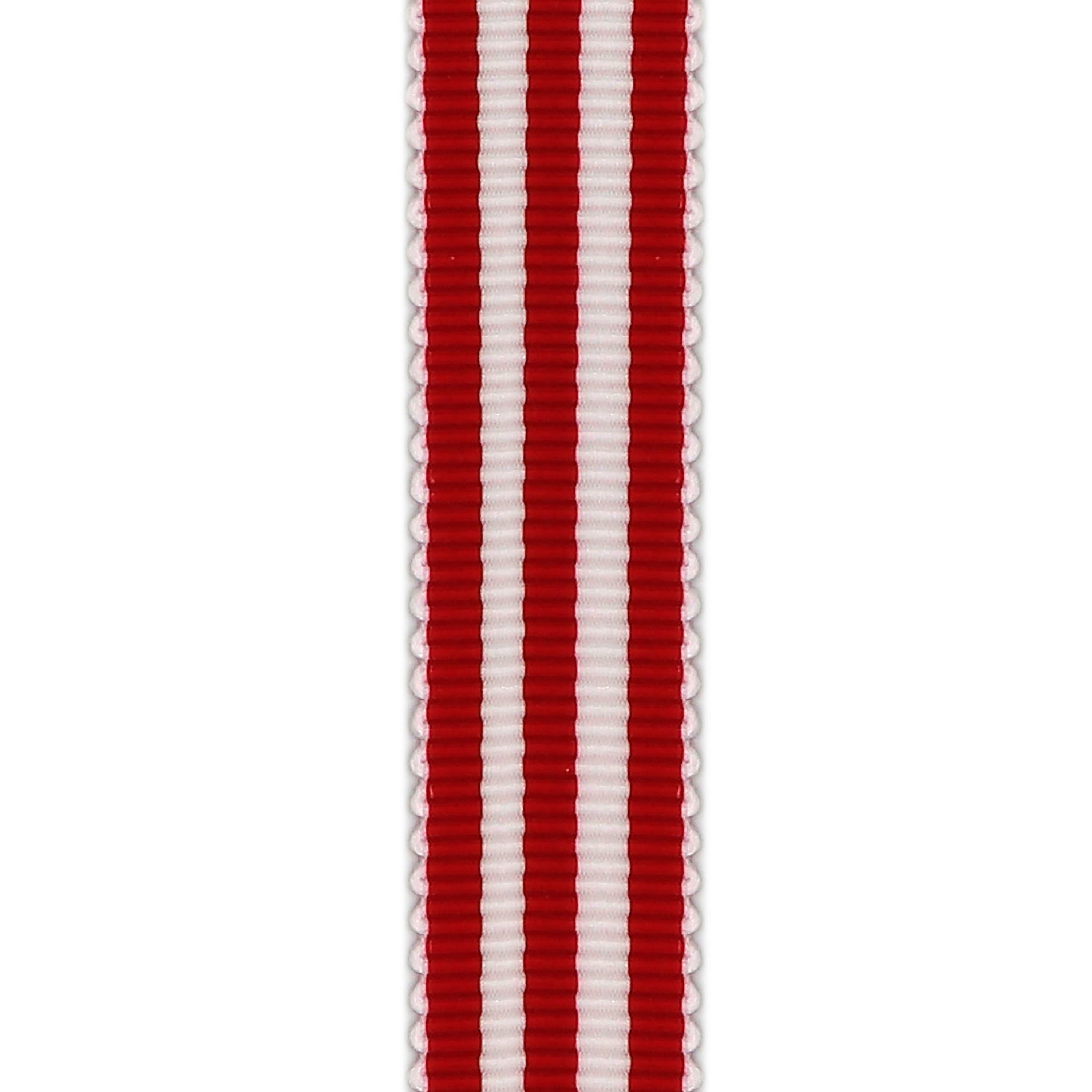 Gwen Studios 5/8" x 3yd. Red & White Stripe Grosgrain Ribbon