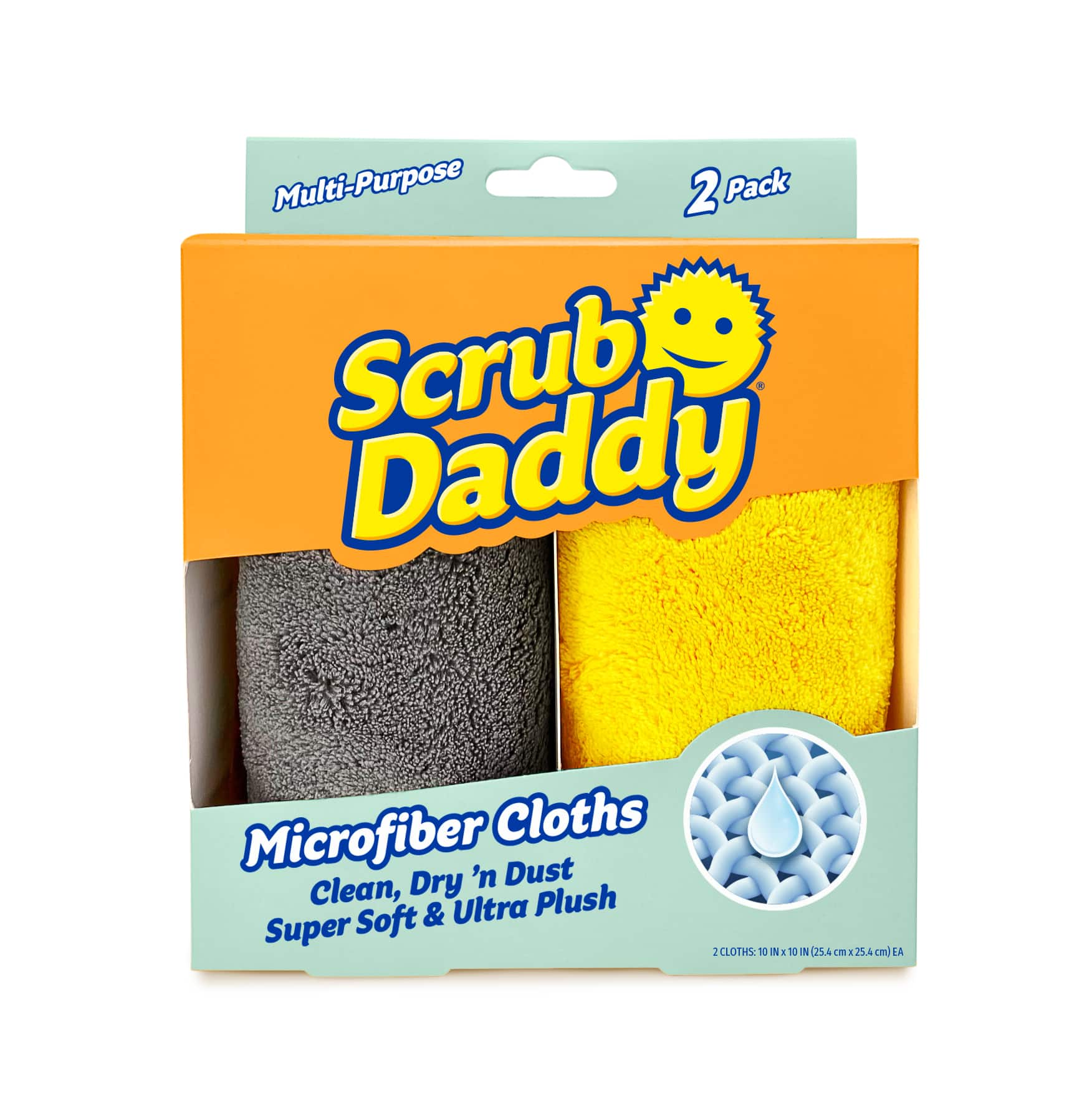 Scrub Daddy Multipurpose Microfiber Cloths 2ct  10 x 10  Michaels