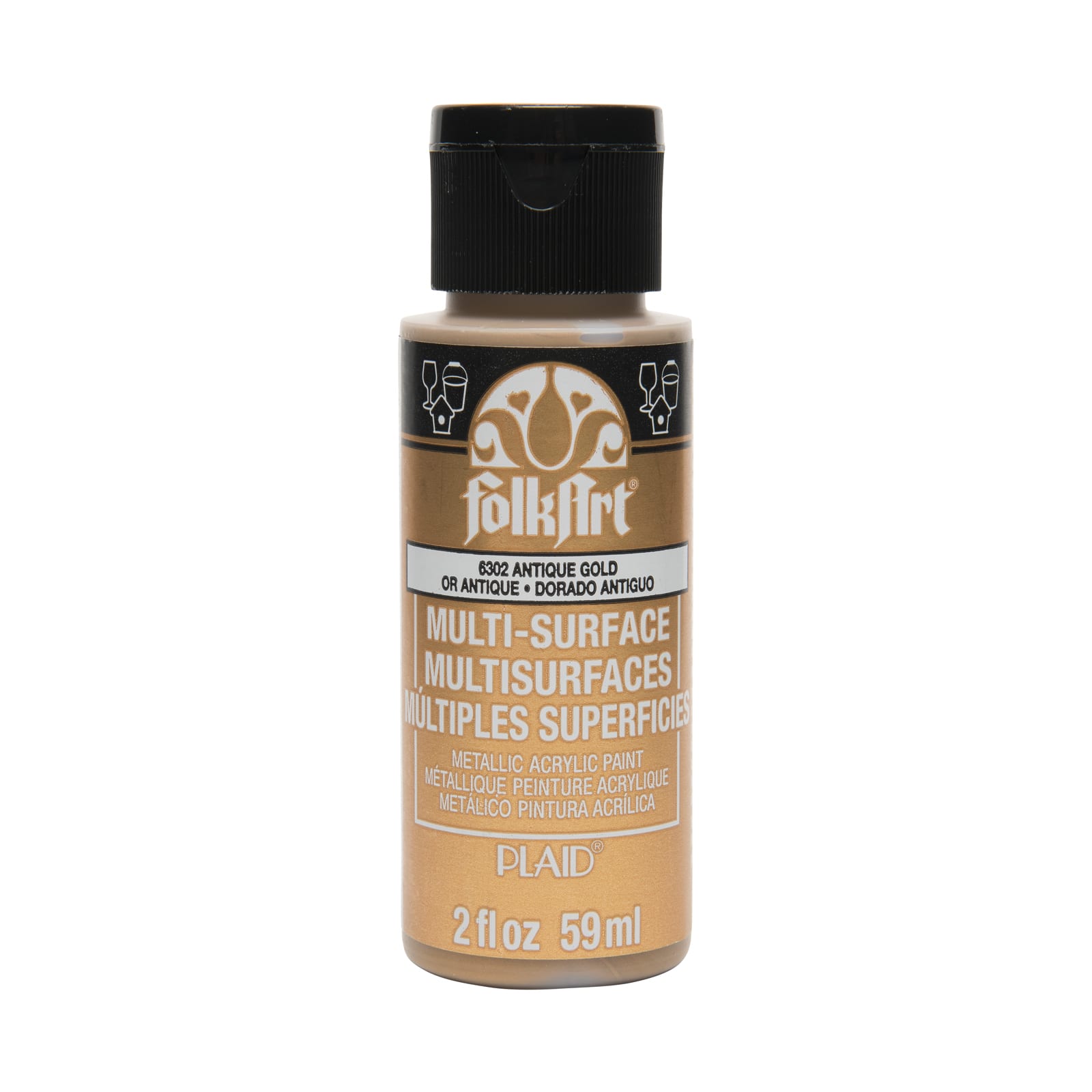 12 Pack: FolkArt® Multi-Surface Metallic Acrylic Paint
