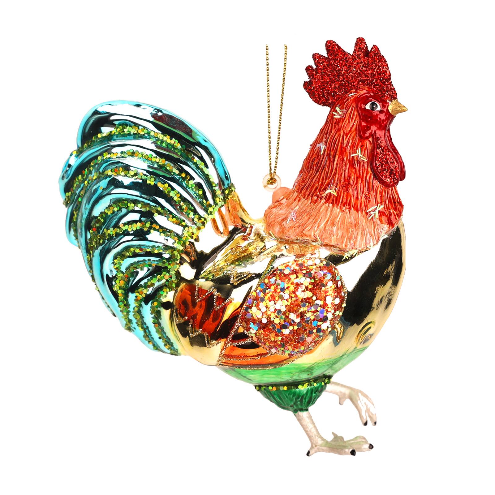 5" Rooster Glass Ornament by Ashland®