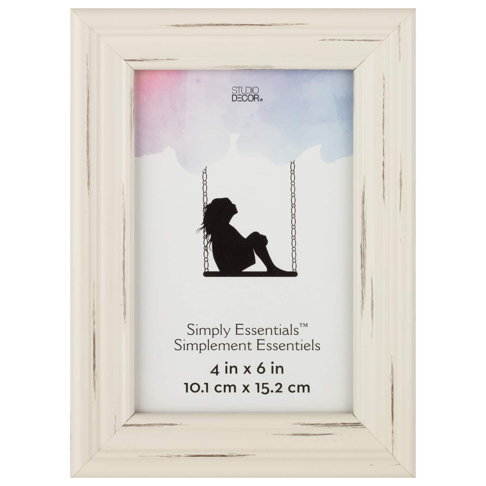 Simply Essentials™ Distressed White Frame by Studio Décor