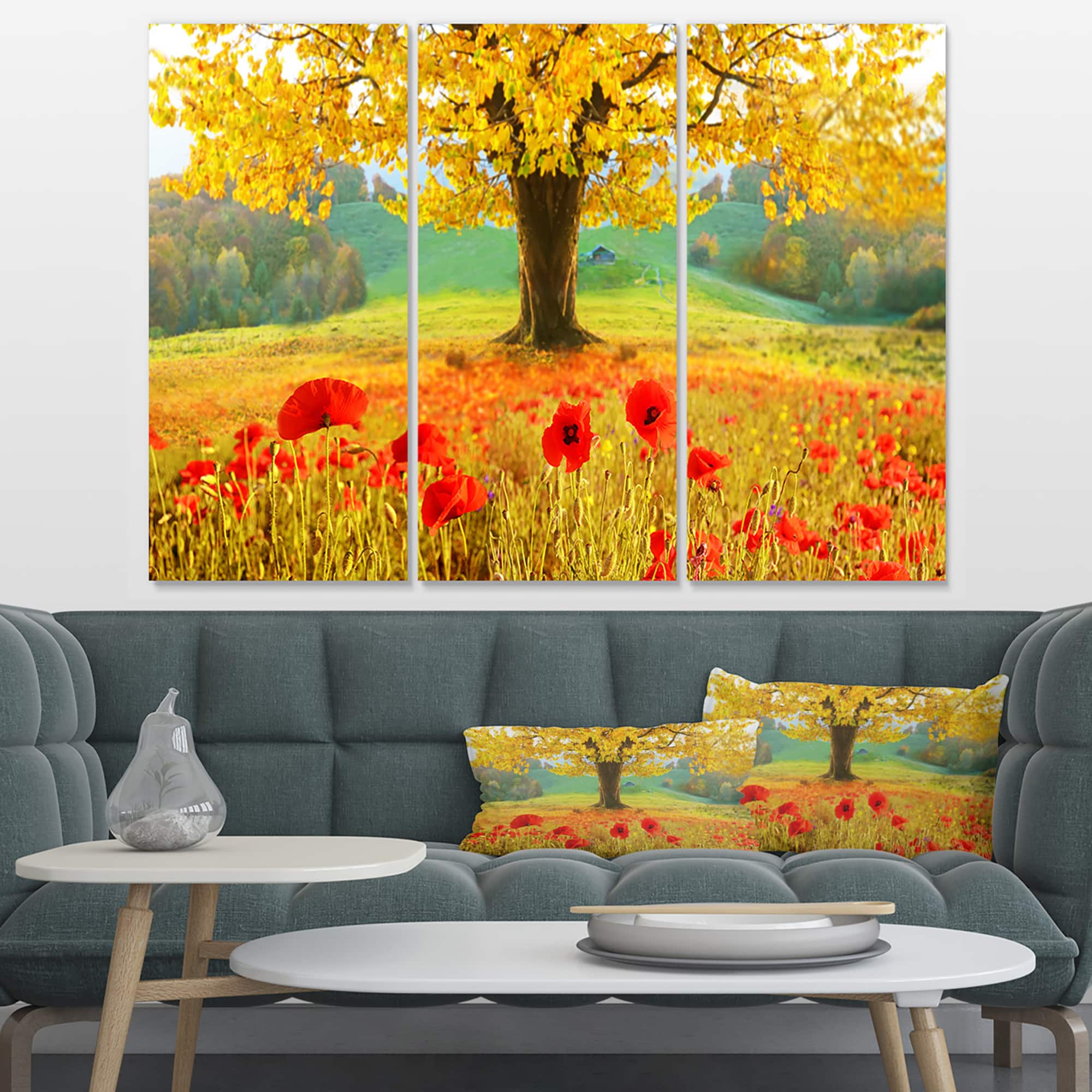 Designart - Beautiful Autumn Yellow Tree