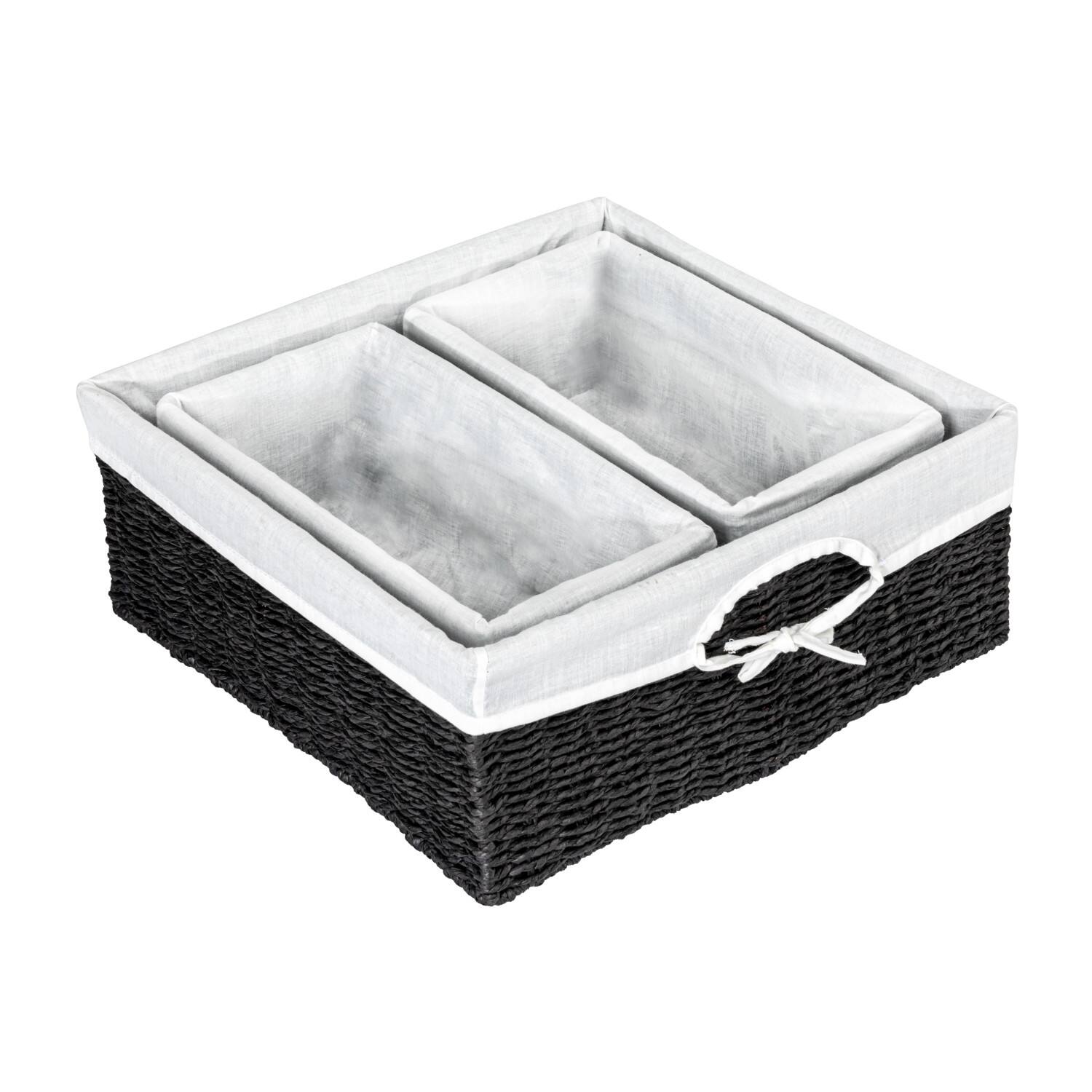Paper Rope Wicker Basket Set