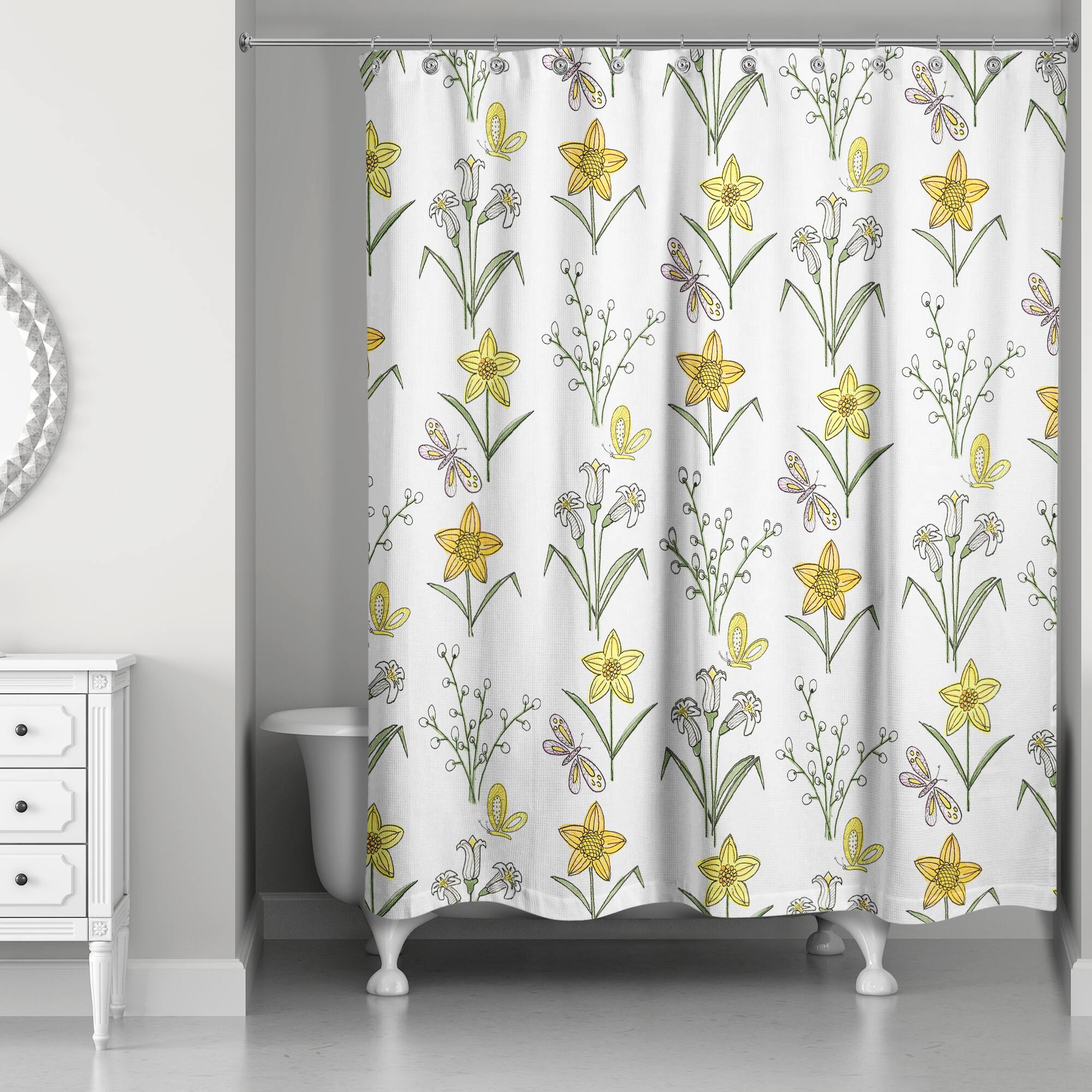 Spring Pattern Shower Curtain