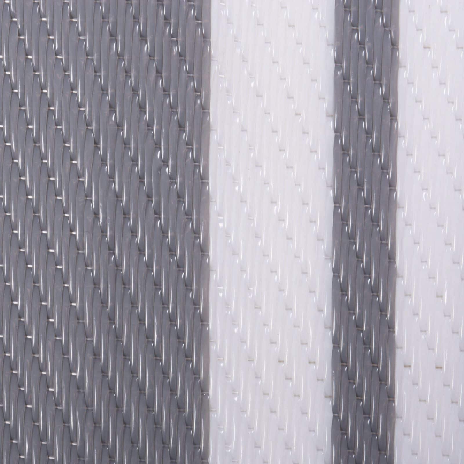 DII® Gray Multi Stripe Outdoor Rug, 4ft x 6ft.