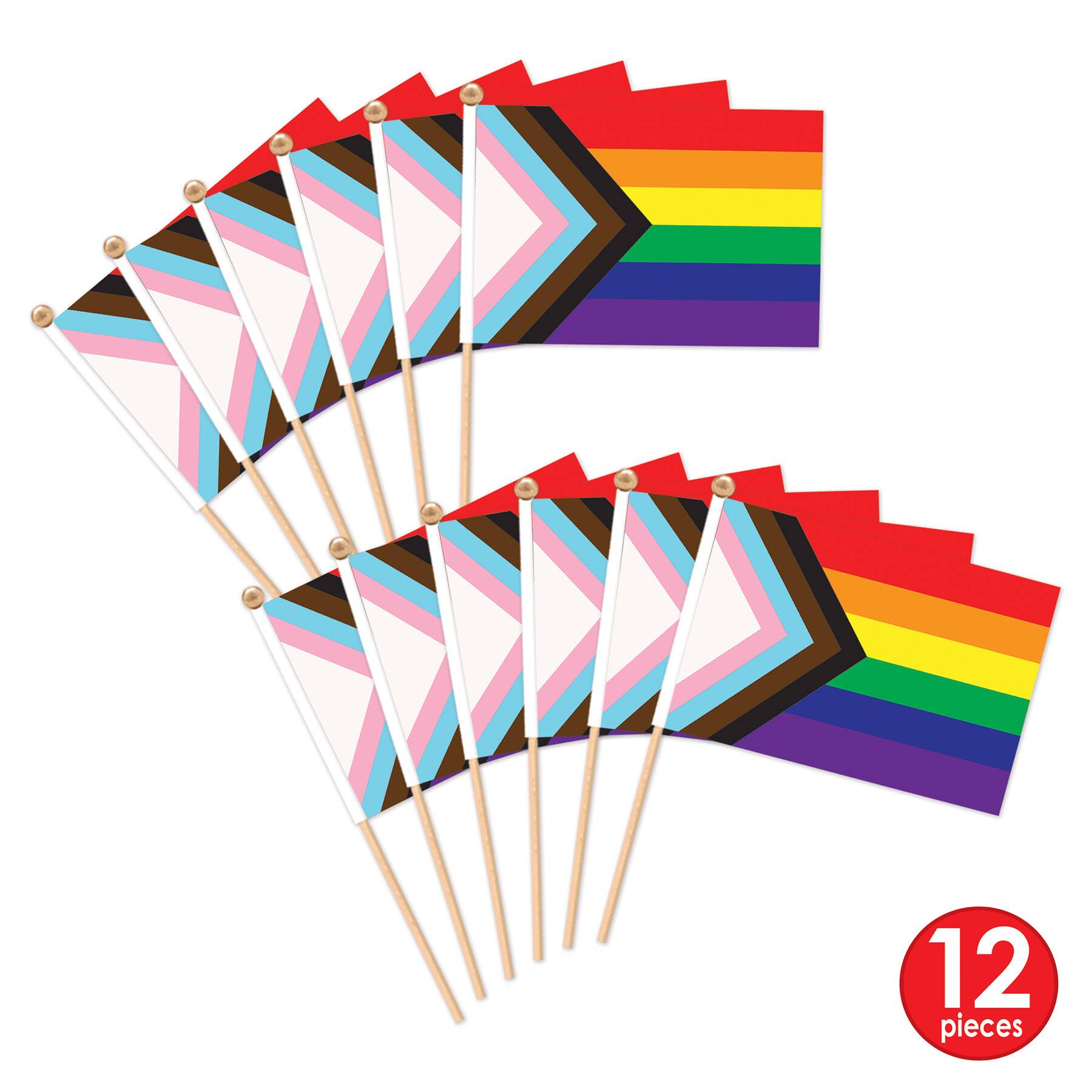 Beistle 4" x 6" Fabric Pride Flags, 12ct.