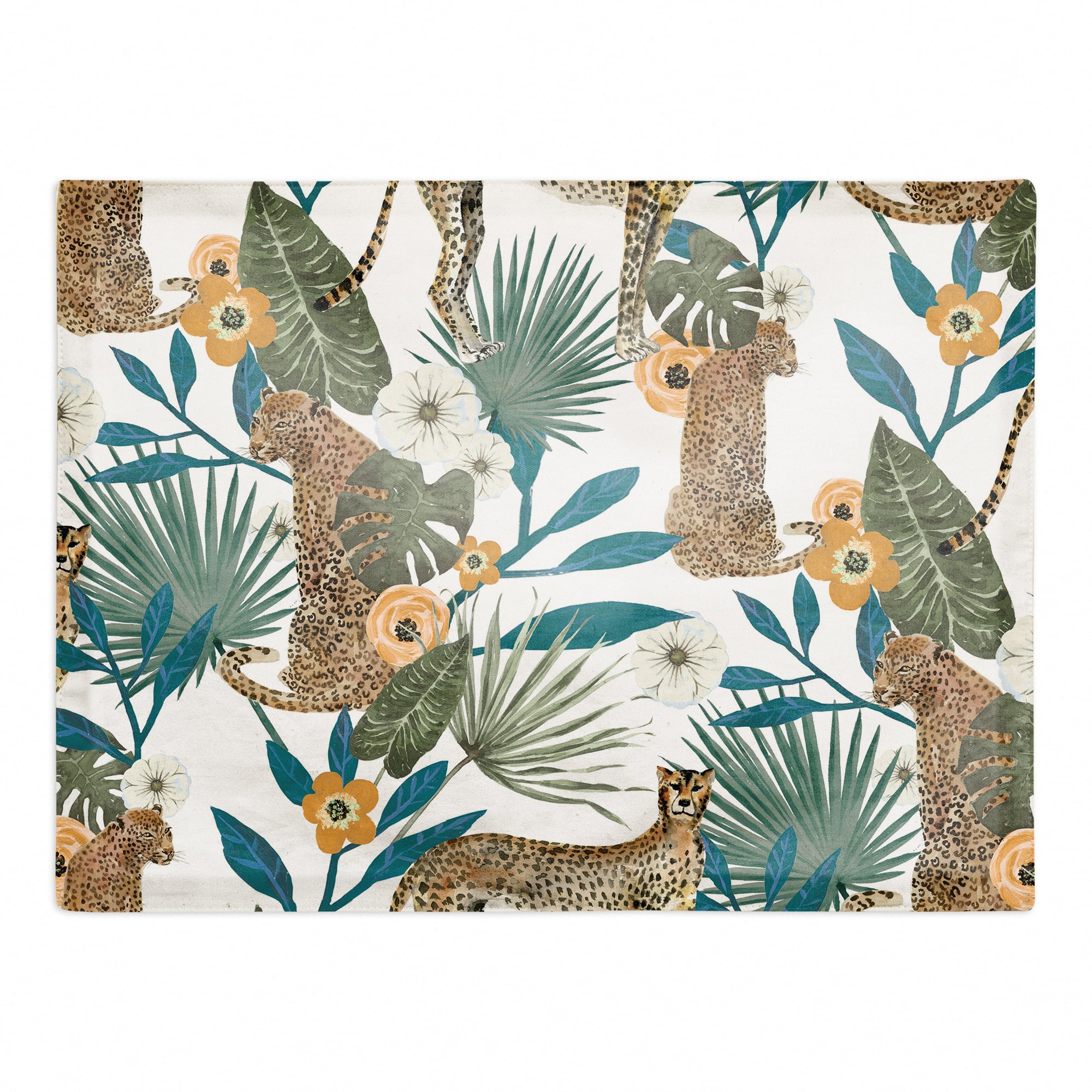 Tropical Cheetah Cotton Twill Placemat