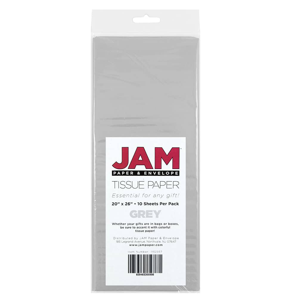 JAM Paper 20" x 26" Tissue Paper, 2 Packs of 10 Sheets