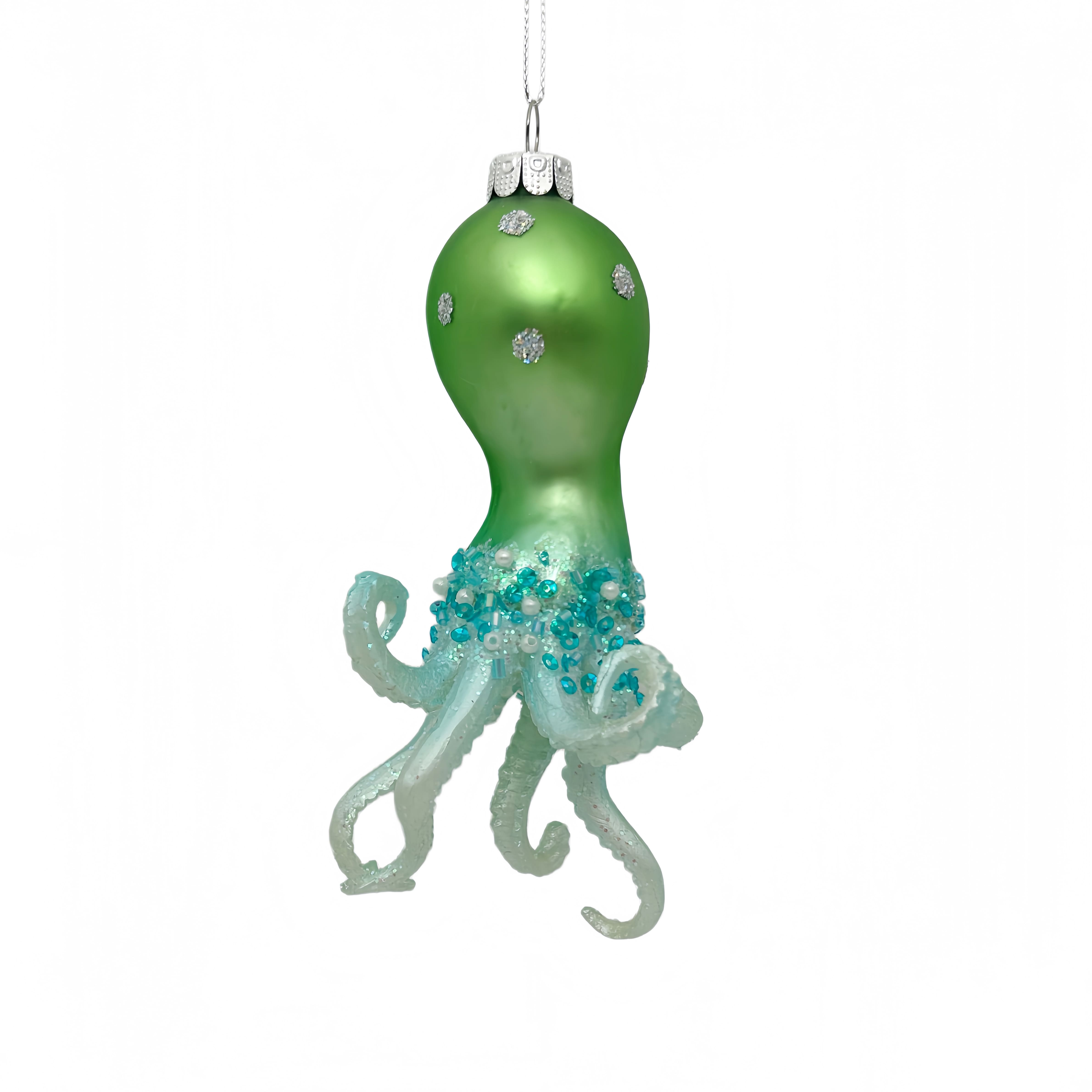 5.25" Octopus Glass Ornament by Ashland®