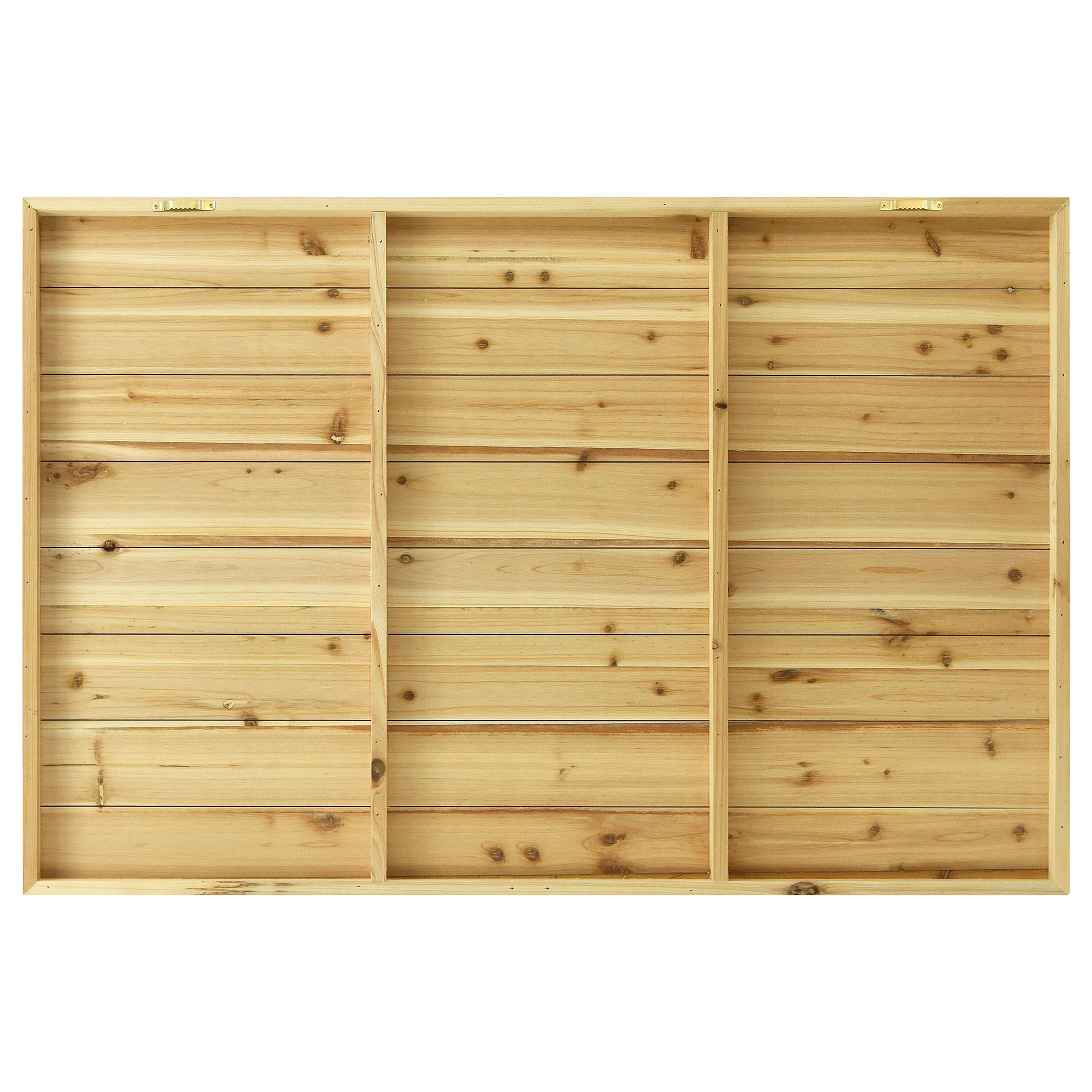 Empire Art Direct Arte de Legno 30" x 45" Airplane Digital Print Planks Wall Art
