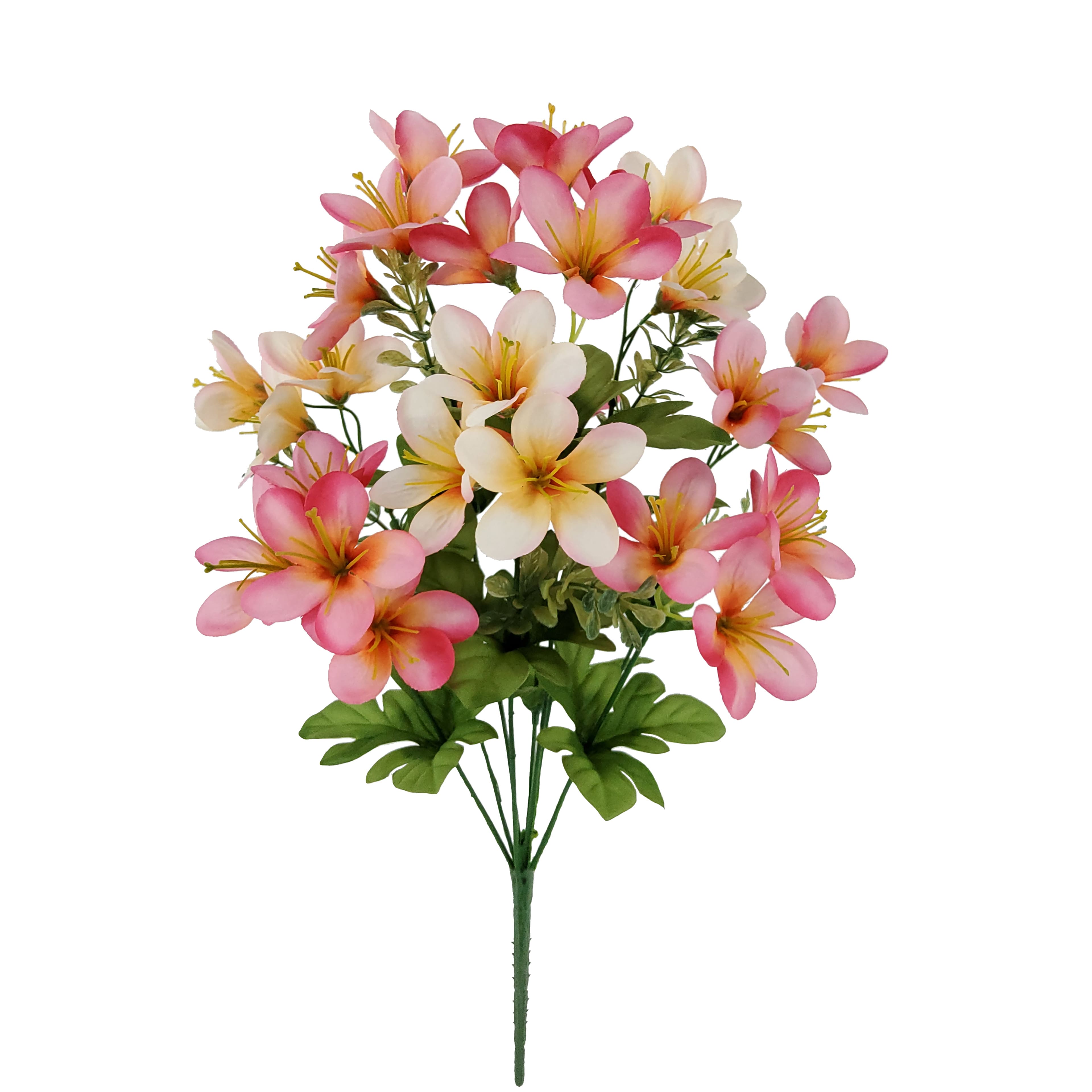 18" Pink & White Plumeria Bush by Ashland®