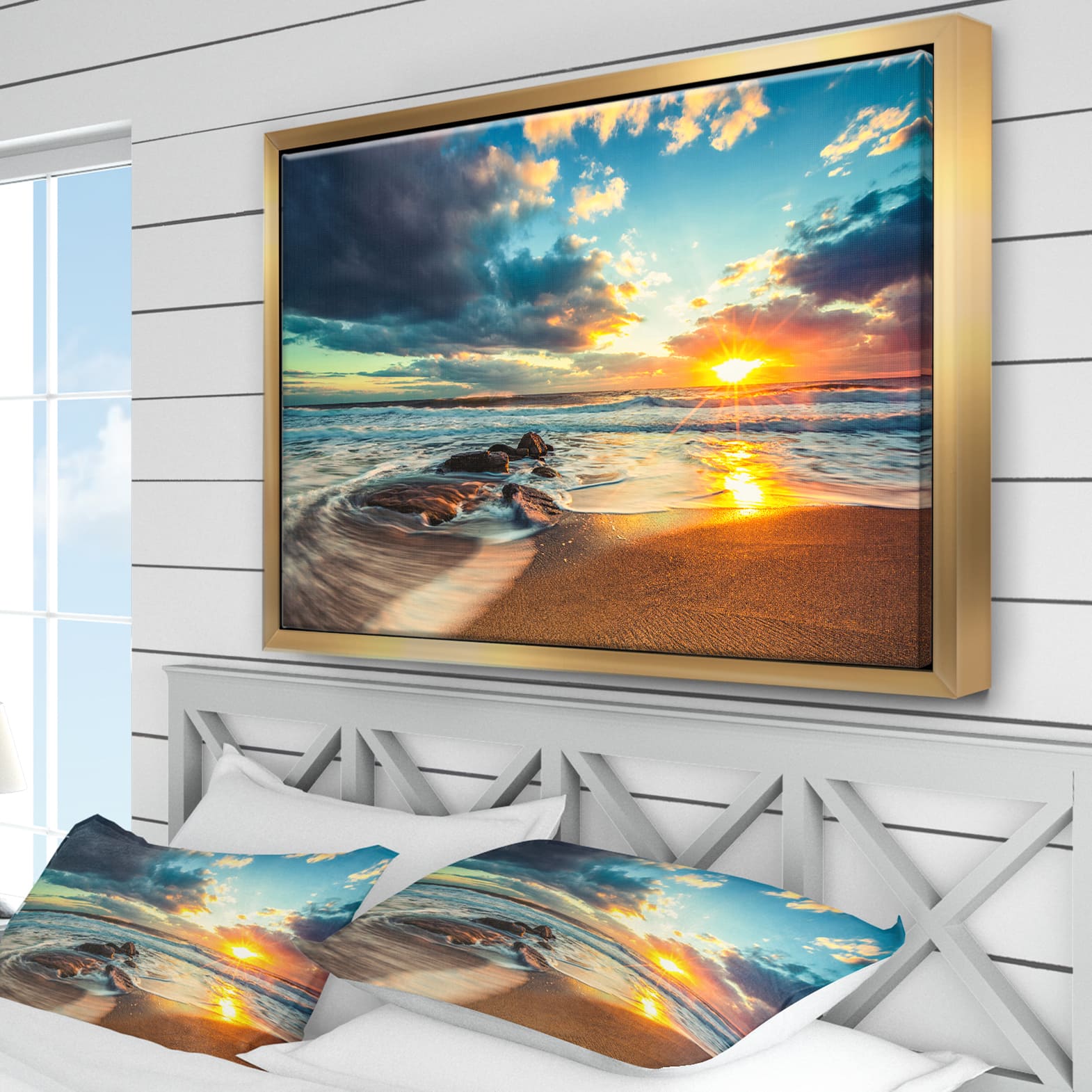Designart - Beautiful Cloudscape over the Sea