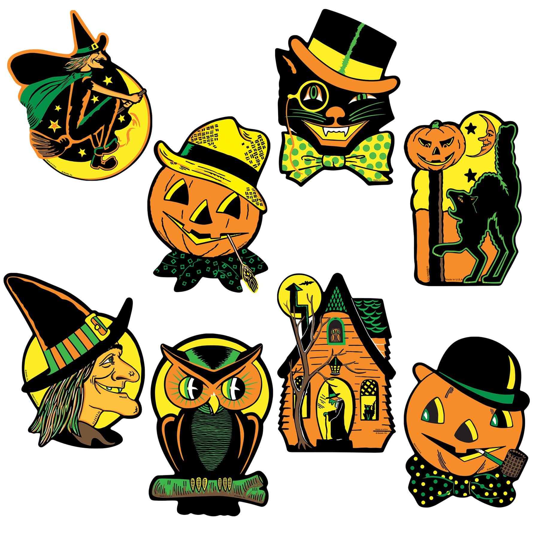 Beistle Vintage Halloween Cutout Packs, 2ct.