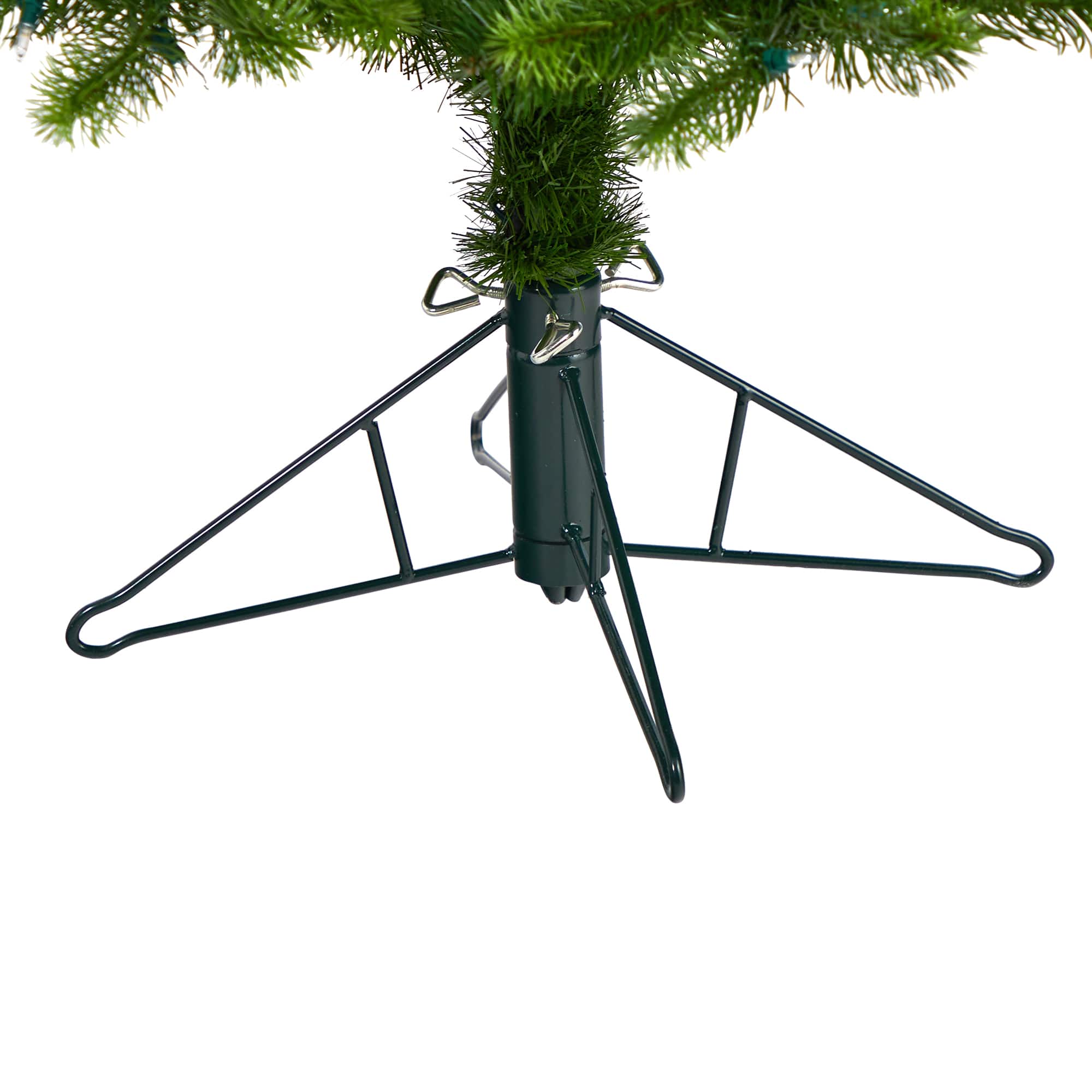 6ft. Pre-Lit Slim Virginia Spruce Artificial Christmas Tree, Warm White LED Lights