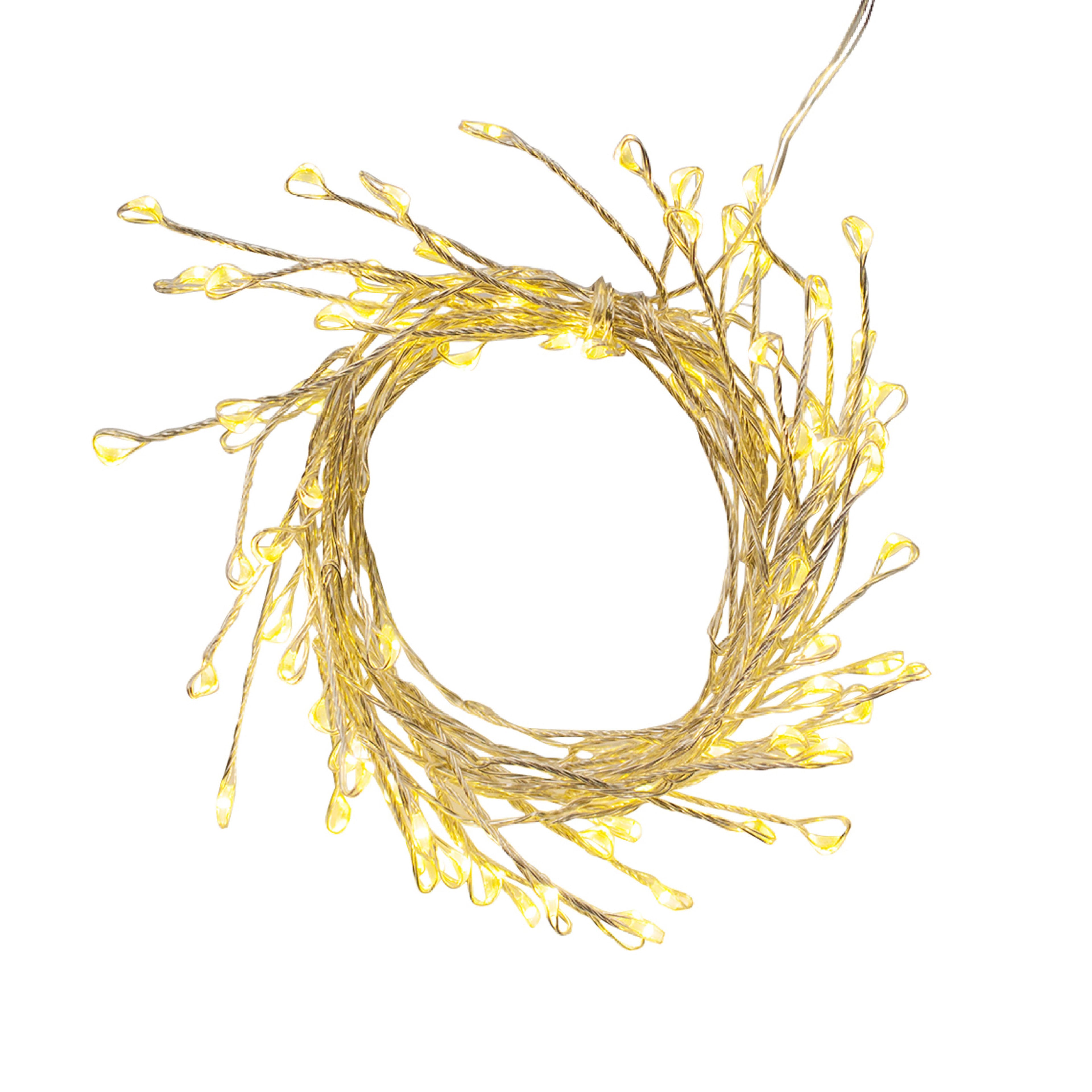 80ct. Warm White LED Firecracker String Lights on Silver Wire by Ashland®