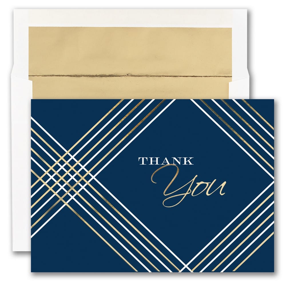 JAM Paper 5.625" x 7.875" Geometric Thank You Cards & Envelopes, 25ct.