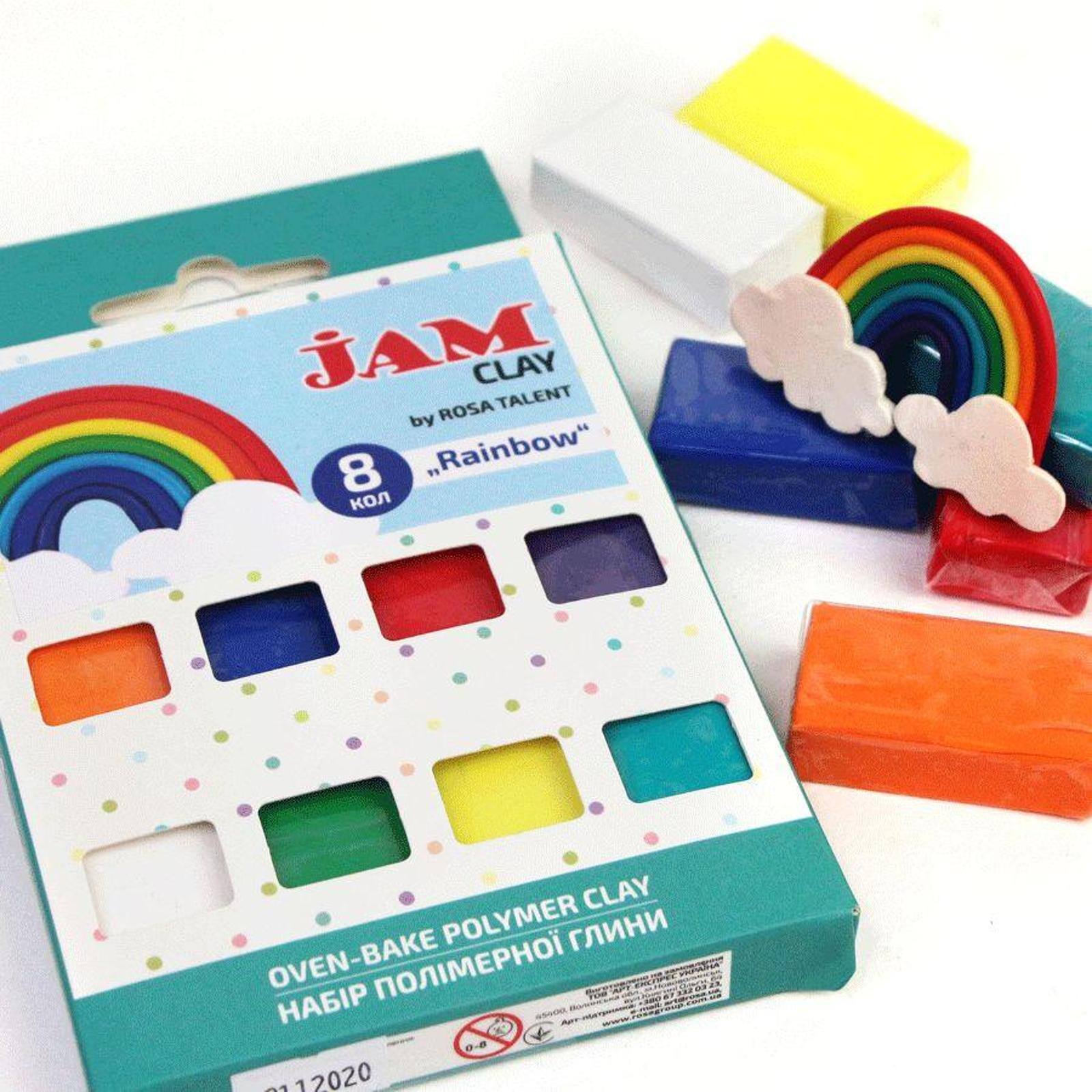 Rosa Talent Jam Clay Rainbow Oven-Bake Polymer Clay Set