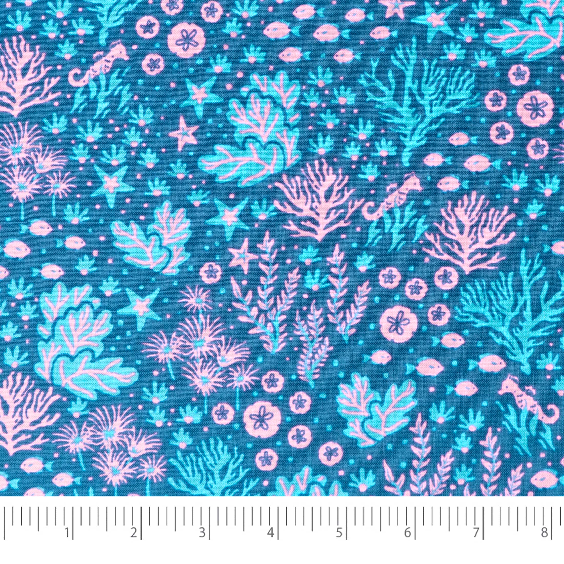 Stitch & Sparkle Under the Sea Seaweed Cotton Fabrics