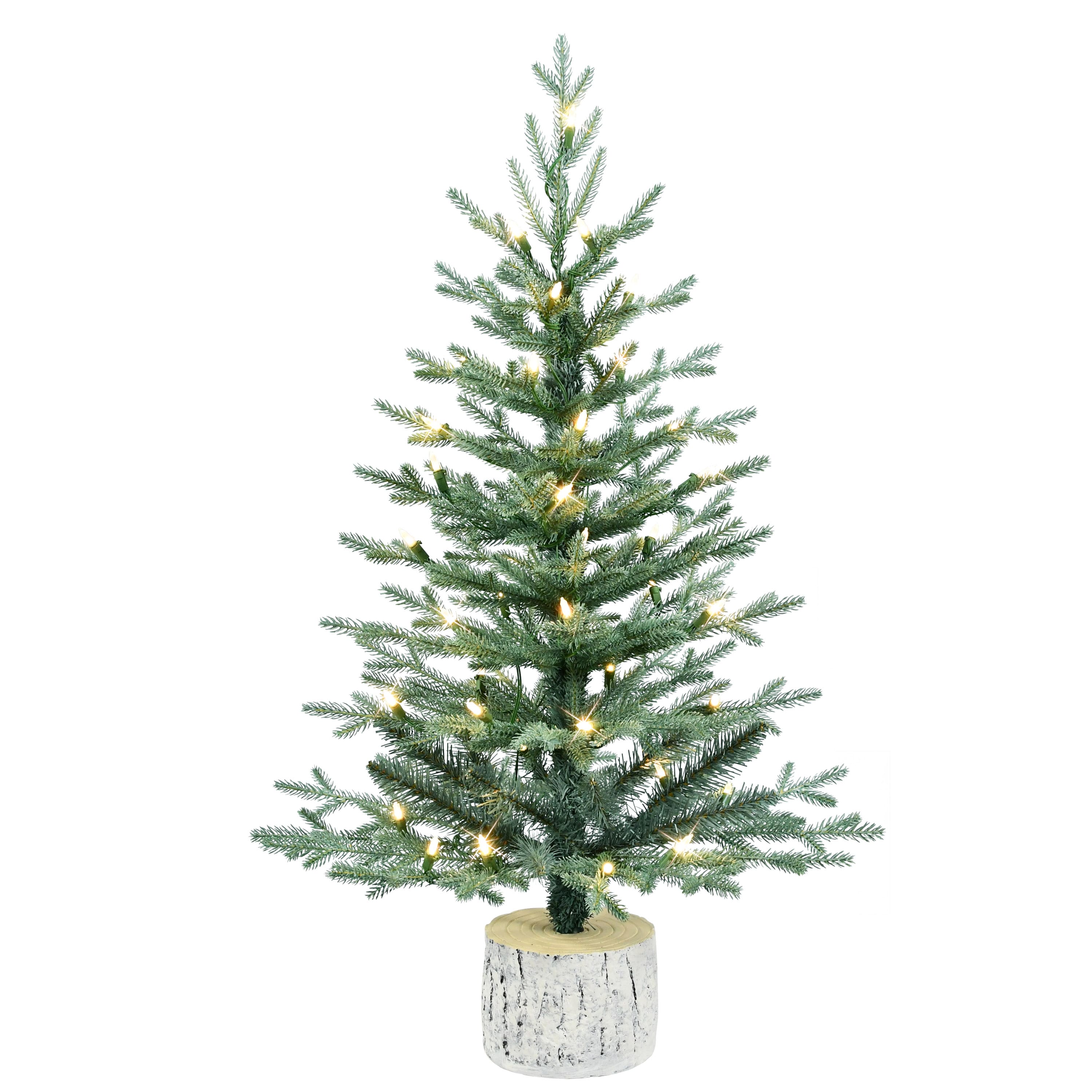 3ft. Pre-Lit Arctic Fir Artificial Potted Christmas Tree