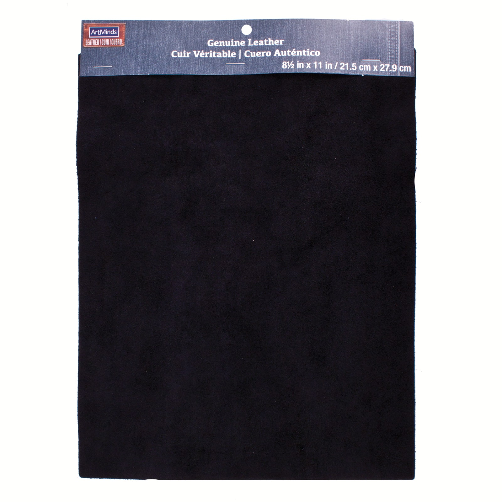 8.5" x 11" Black Suede Leather by ArtMinds™