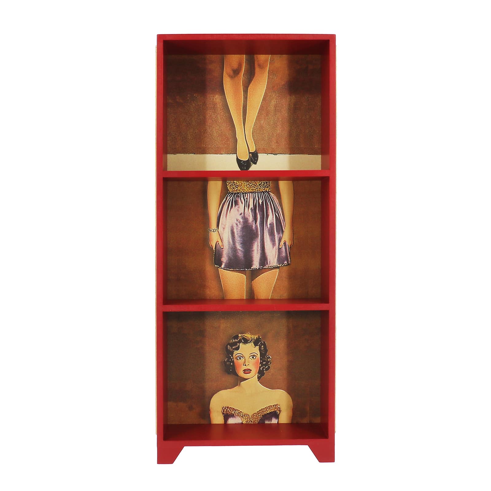 24" Red Zigzag Tabletop Shelf by Ashland®