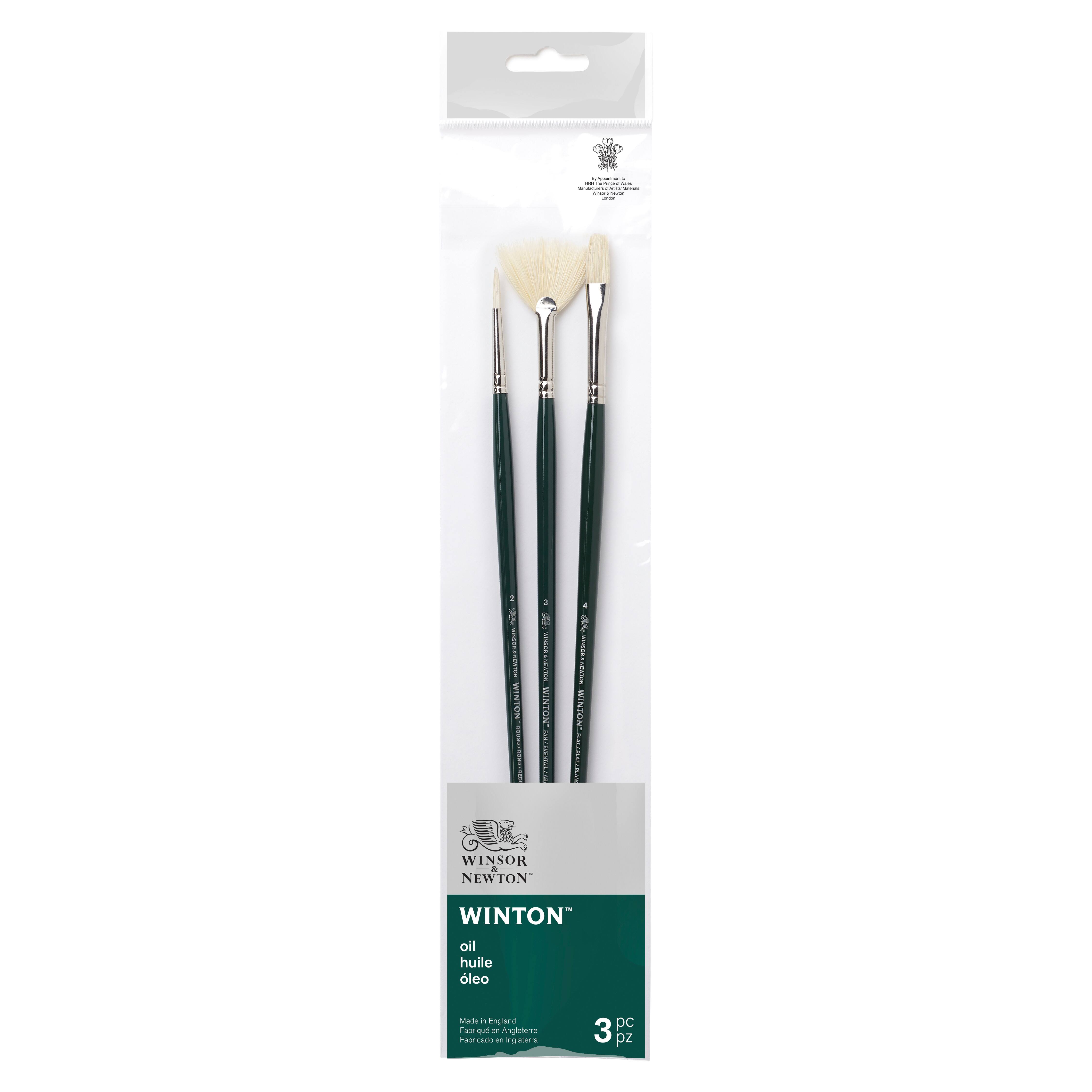 Winsor & Newton™ Winton™ Oil 3 Piece Brush Set