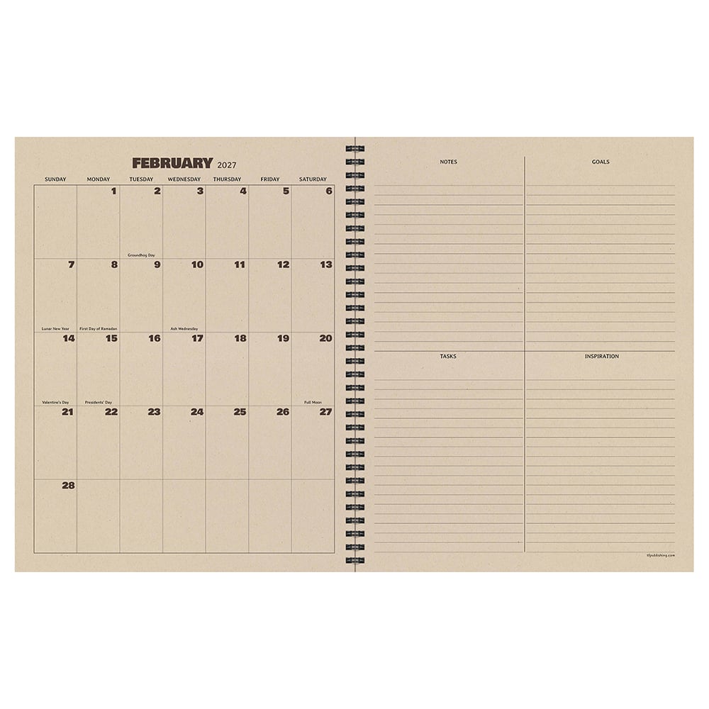 2027 Foggy Forest Large Weekly Monthly Planner