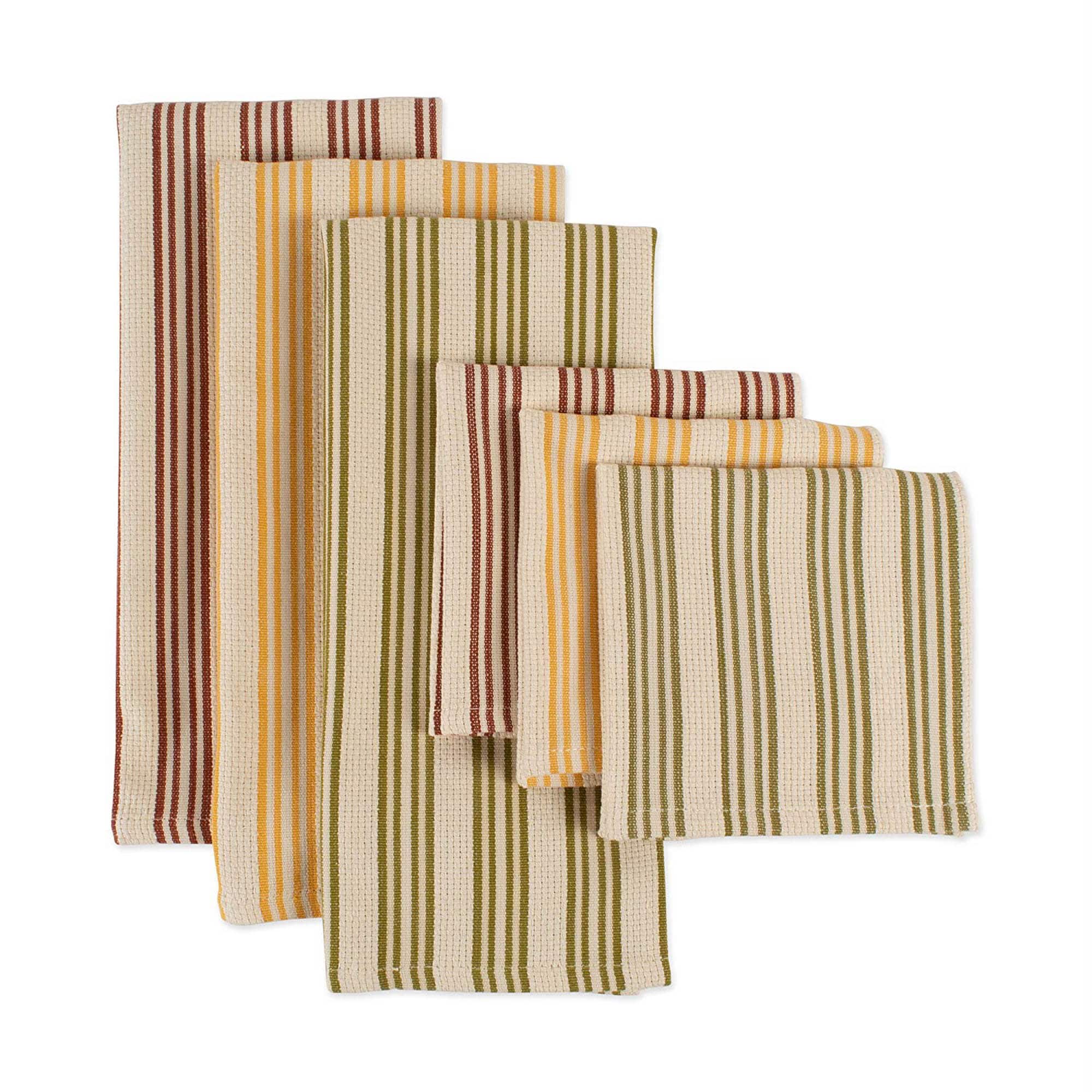 DII® Harvest Heavyweight Dishtowel & Dishcloth Set