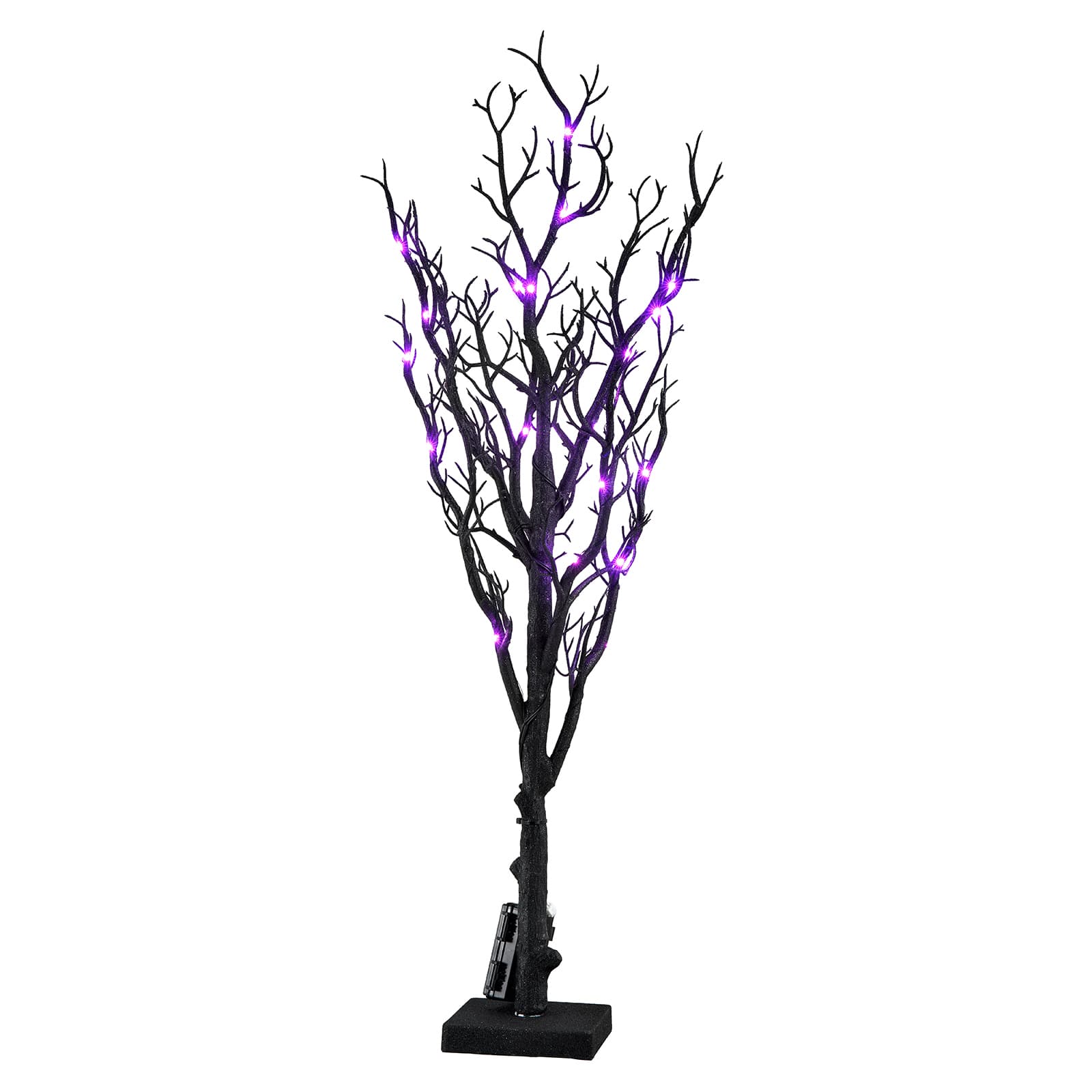 30" Purple LED Lighted Spooky Tree by Ashland®
