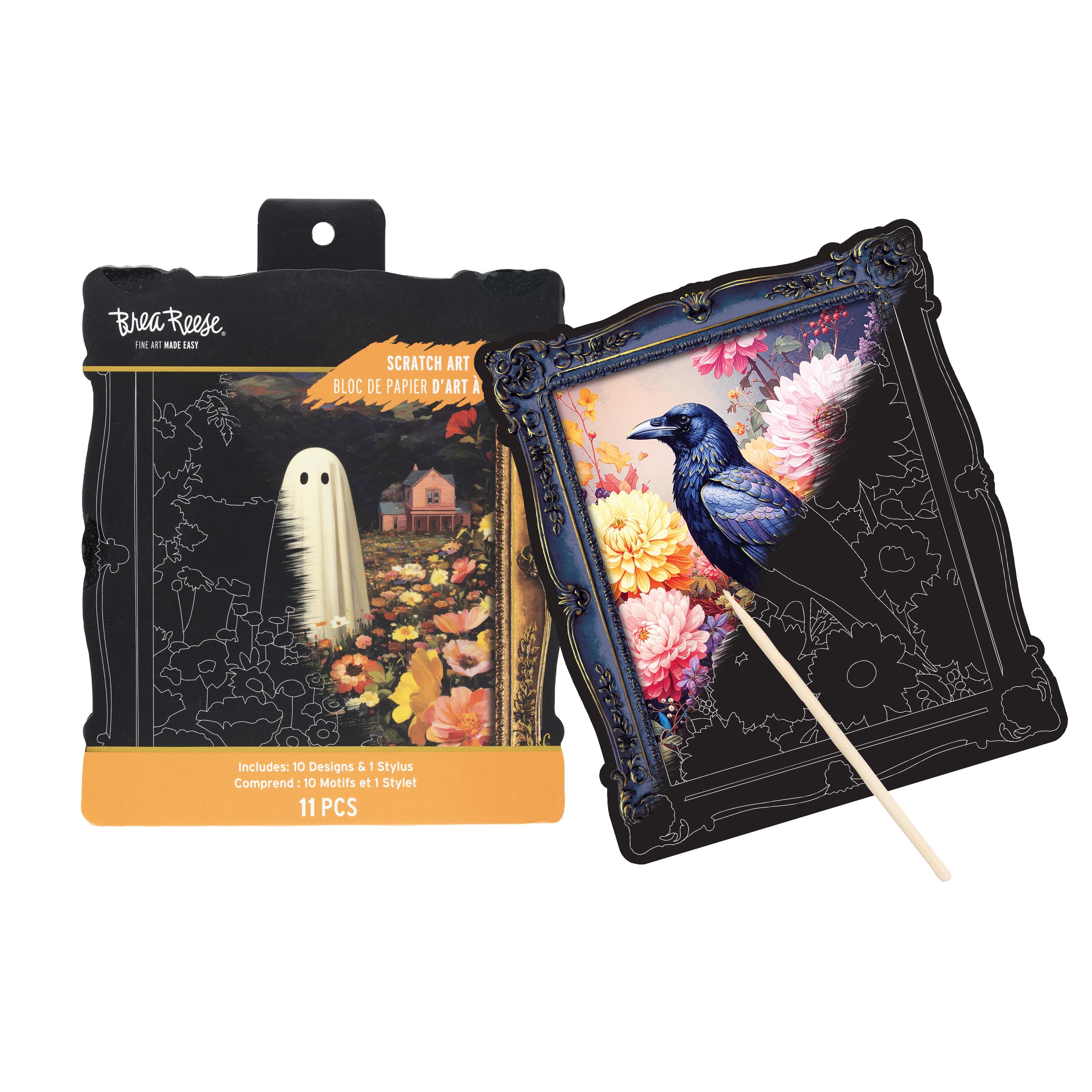 Brea Reese® Spooky Frames Shaped Scratch Art Pad
