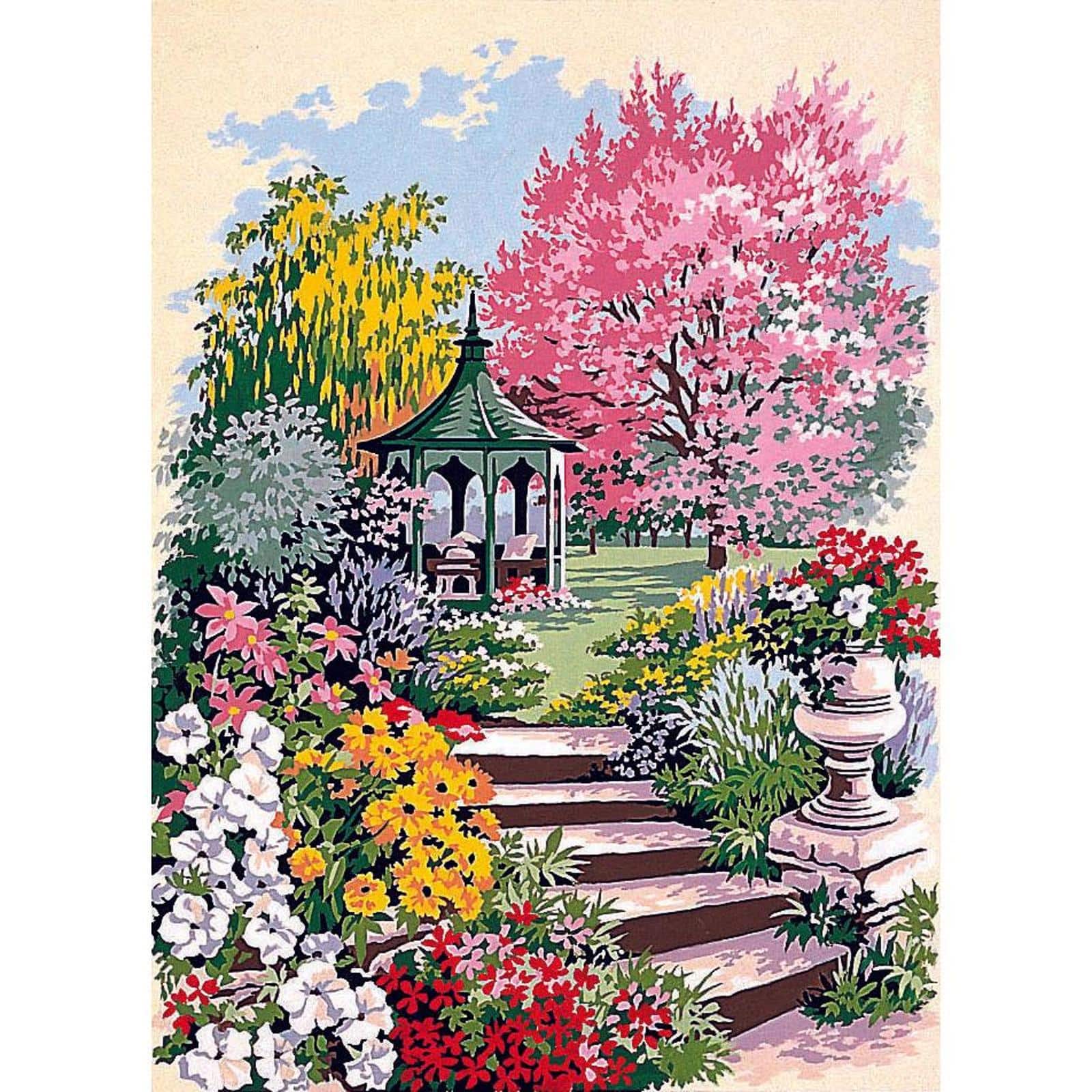 Seg De Paris The Gloriette Printed Tapestry Needlepoint Canvas