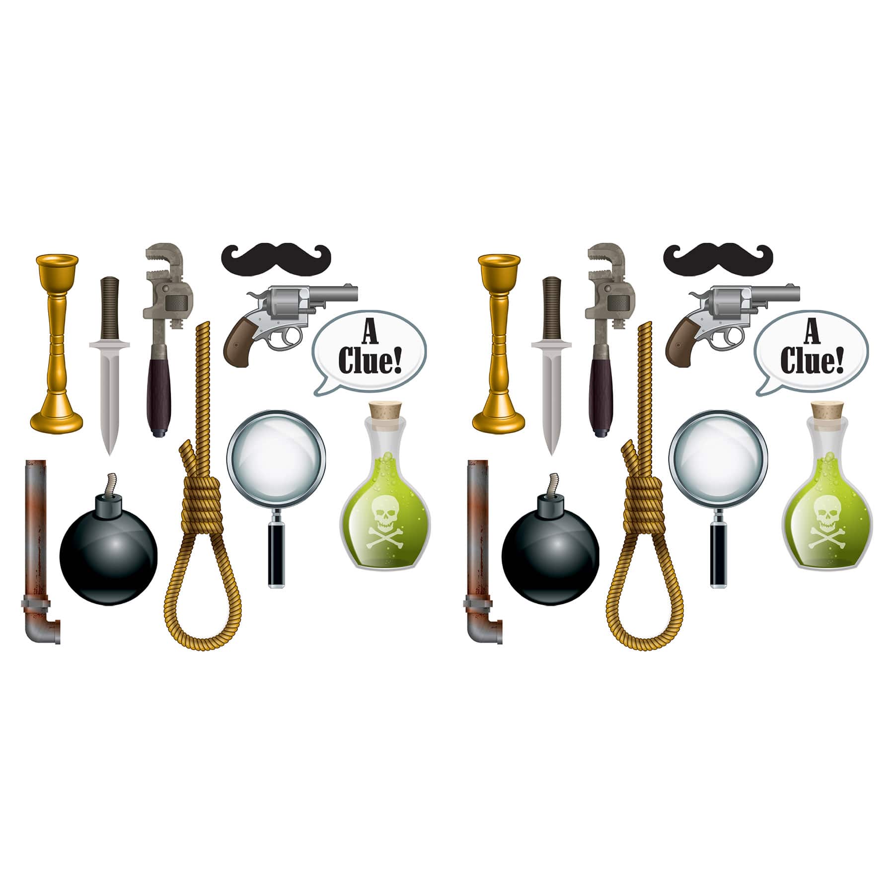Beistle Murder Mystery Photo Fun Signs Set