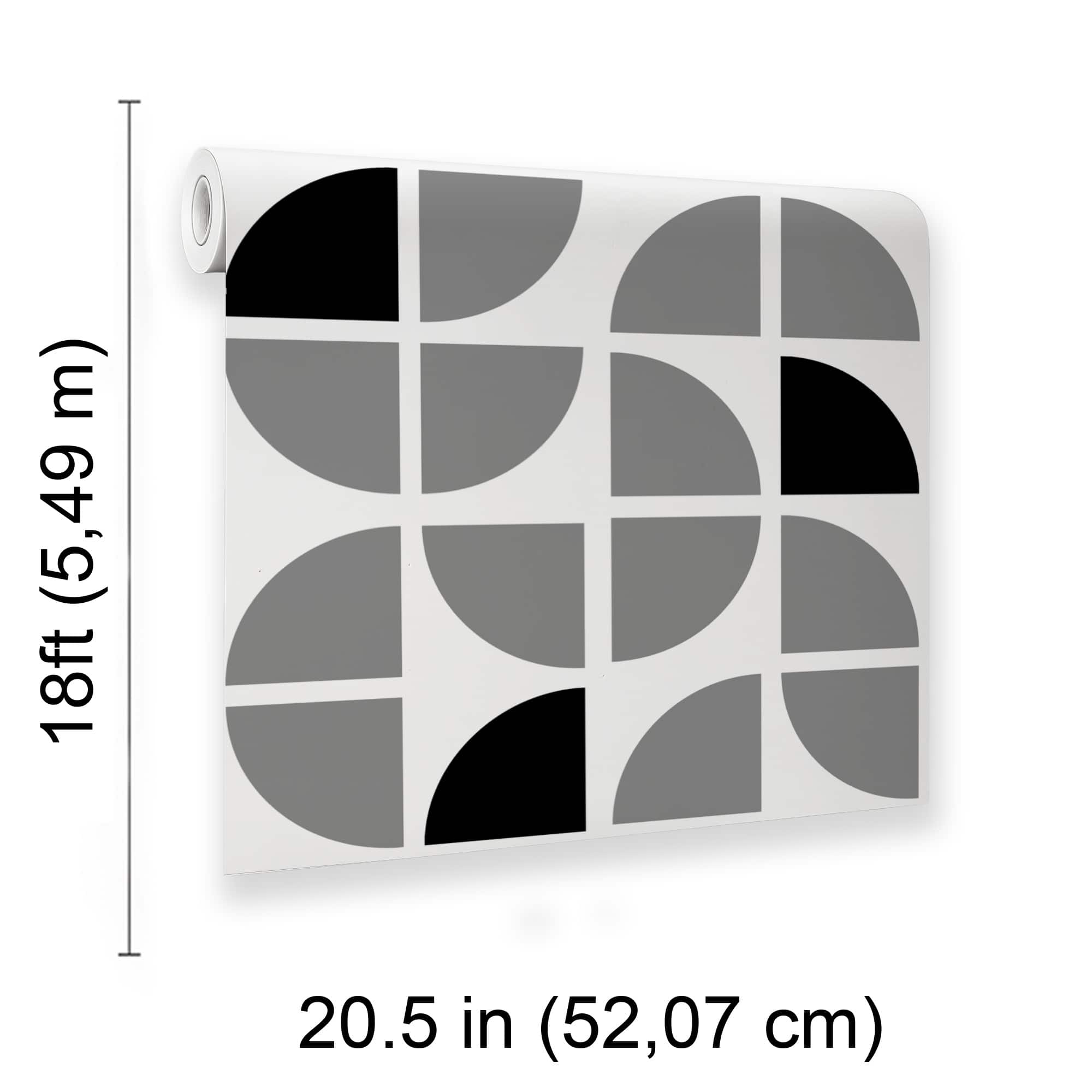 Designs Direct Mod Geo Crescents Peel & Stick Wallpaper