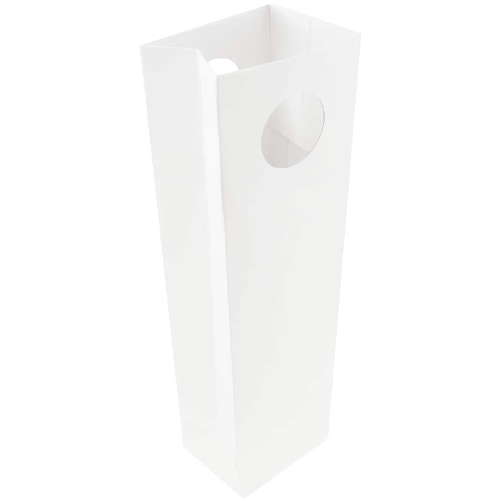 JAM Paper White Heavy Duty Bottle Wine Bag, 3ct.