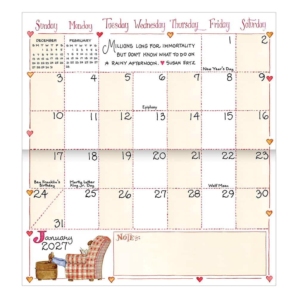 2027-2028 Susan Branch Small Monthly Pocket Planner