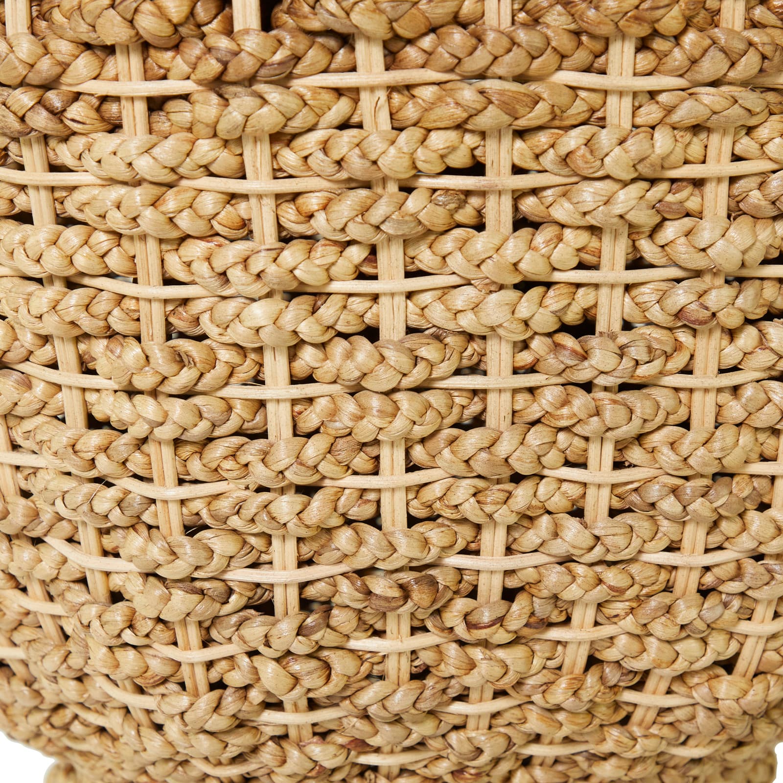 Brown Seagrass Bohemian Accent Table 24" x 20" x 20"