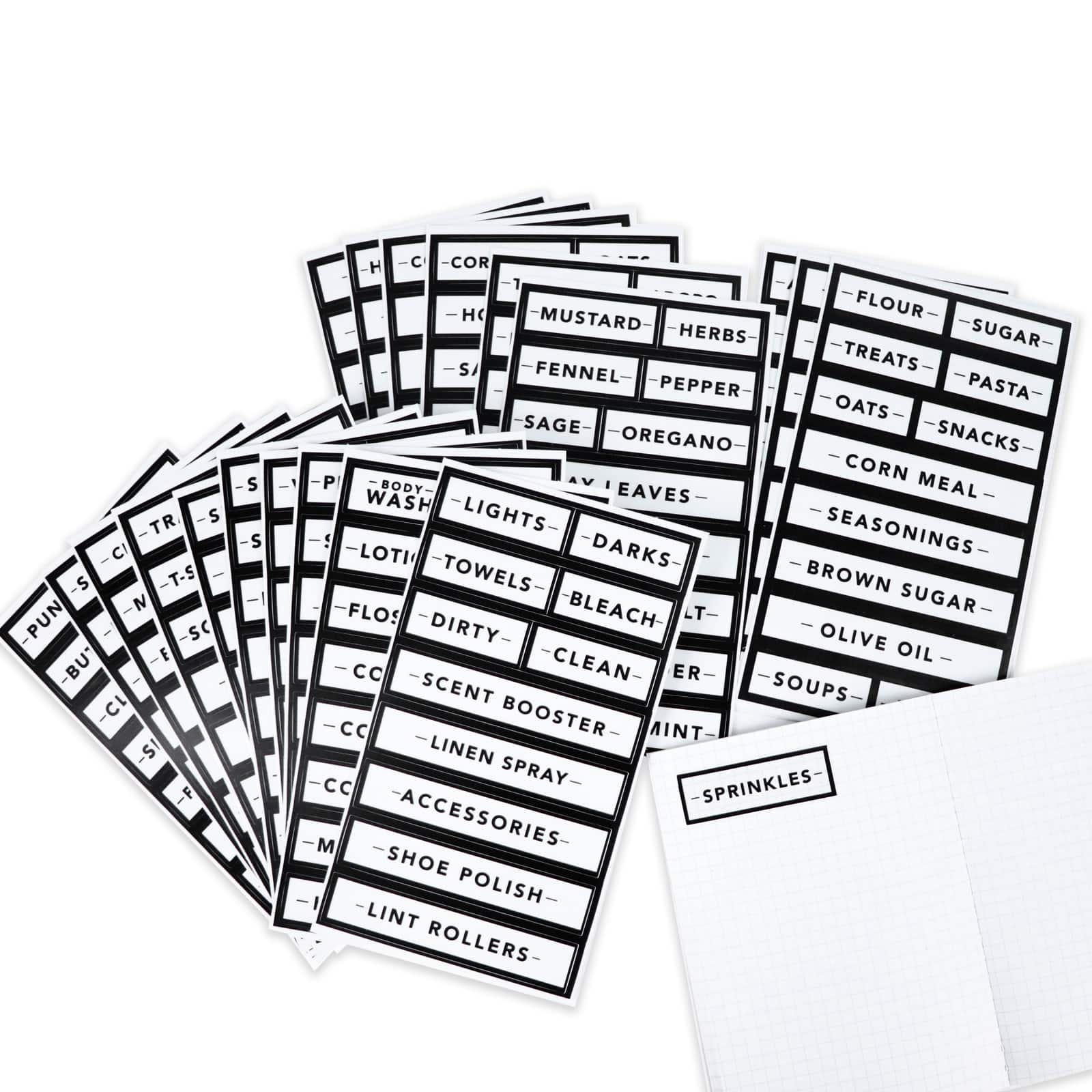 Black Border Rectangle Household Label Stickers by Recollections™