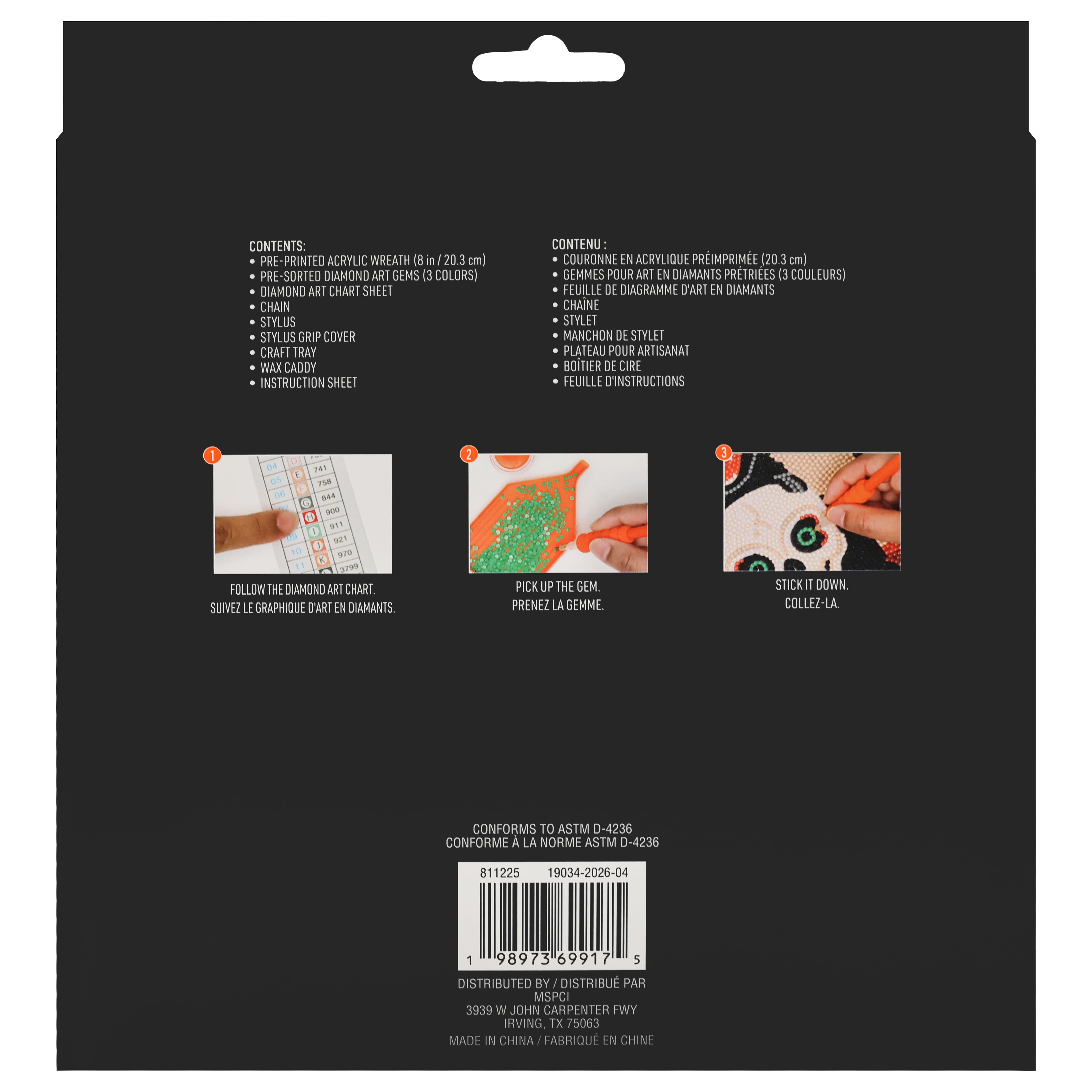 8" Ghosts Wreath Diamond Art Kit by Make Market®