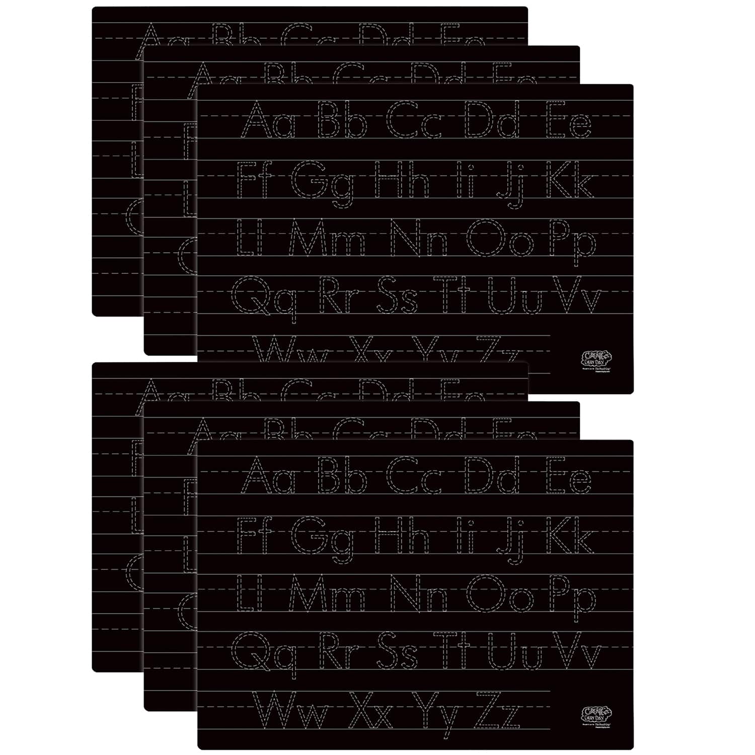 The Pencil Grip 2-Sided Letters Activity Playmats, 6ct.
