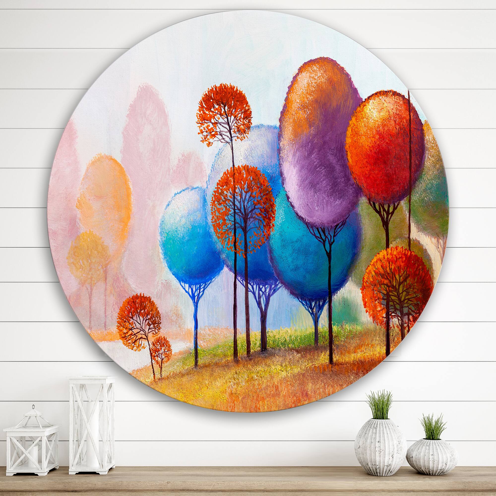 Designart - Colourful Trees Impression III