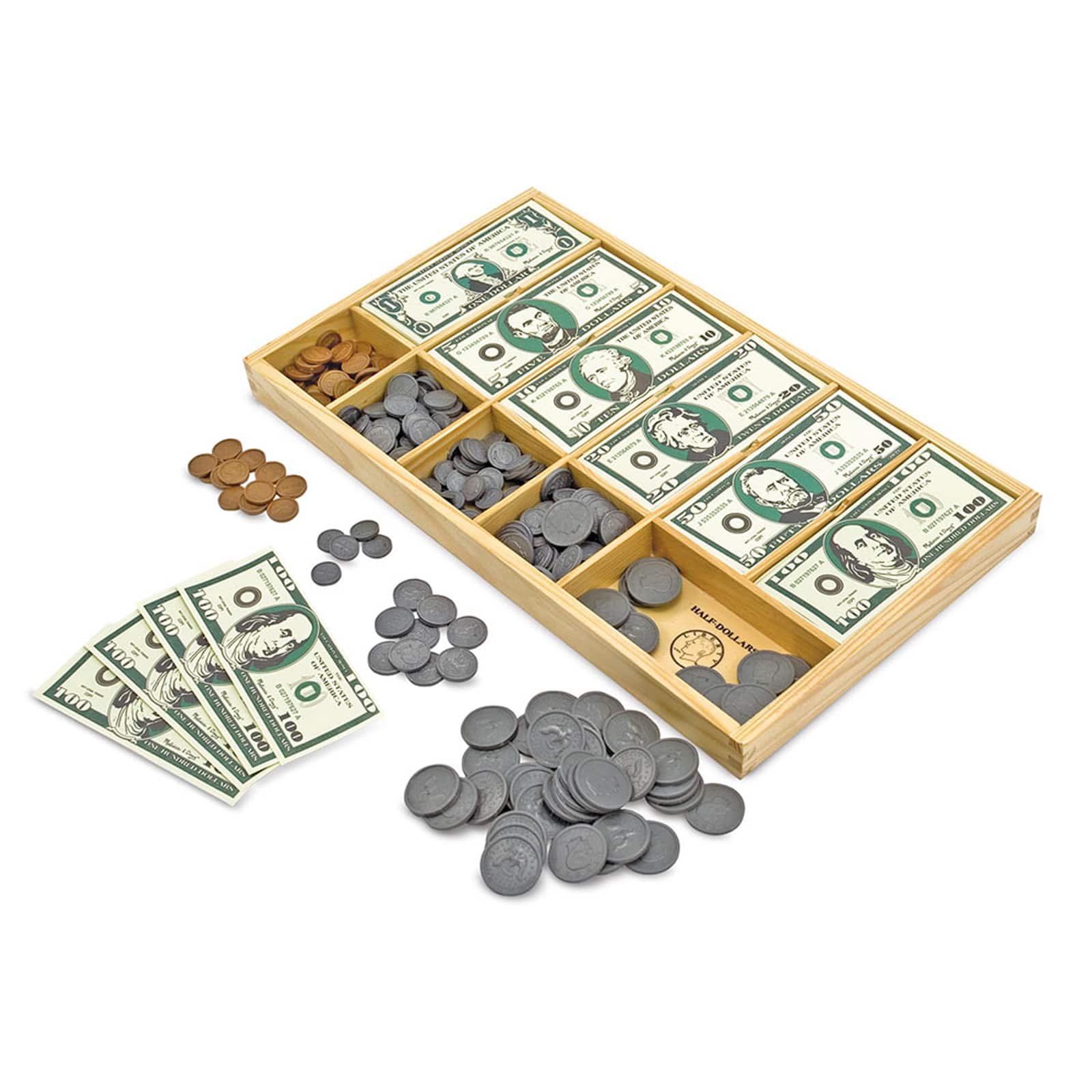 Melissa & Doug® Play Money Set | 1.9" x 10.3" x 17" | Michaels®