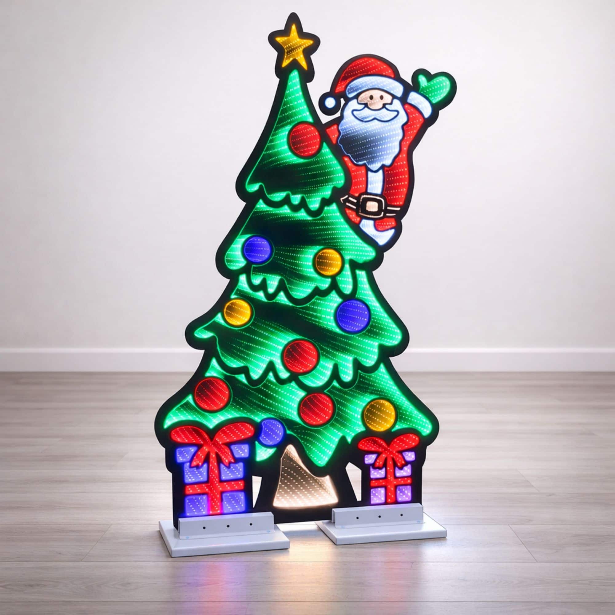 Melrose 48" Santa & Christmas Tree EkkoLight