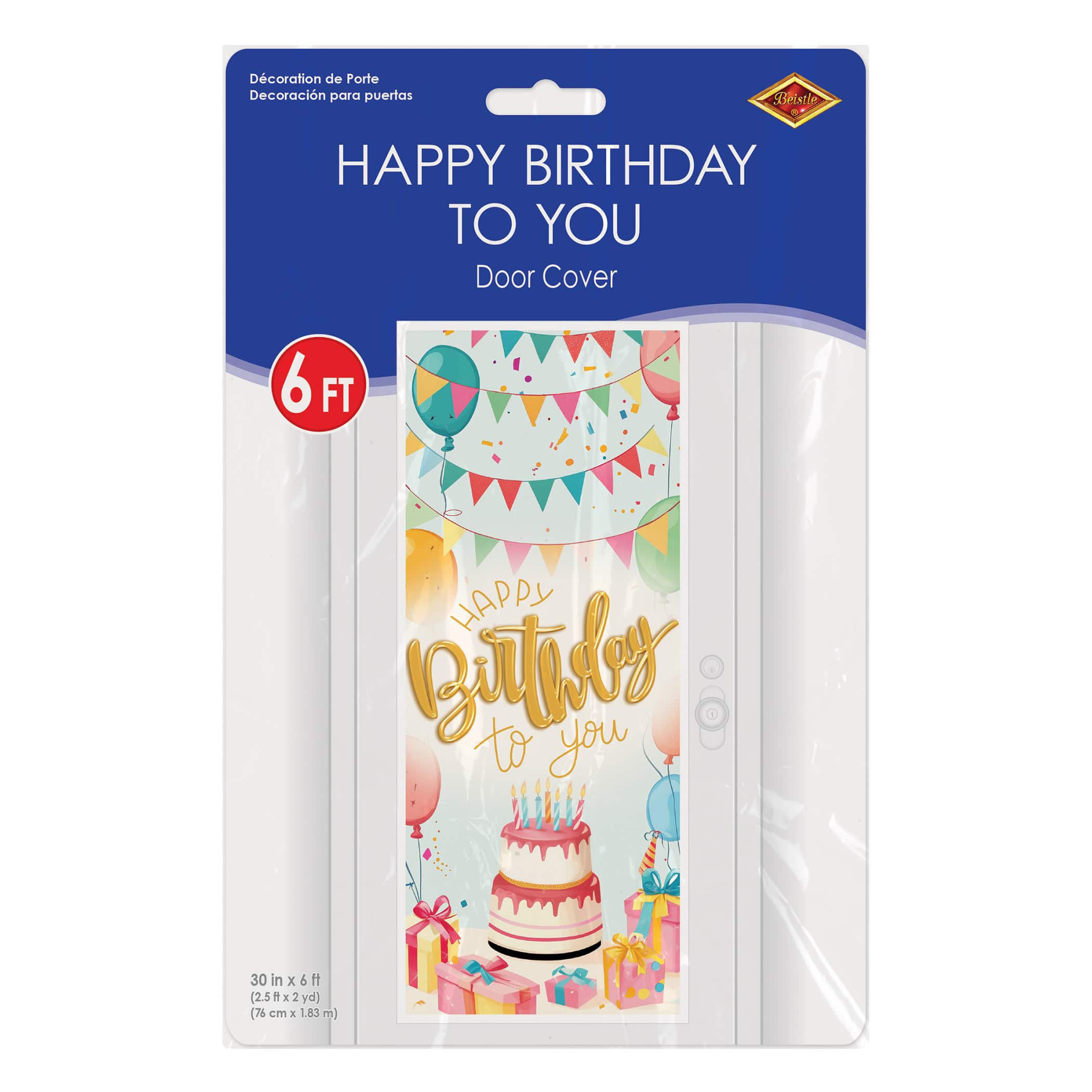 Beistle 30" x 6ft. Happy Birthday To You Door Covers, 2ct.