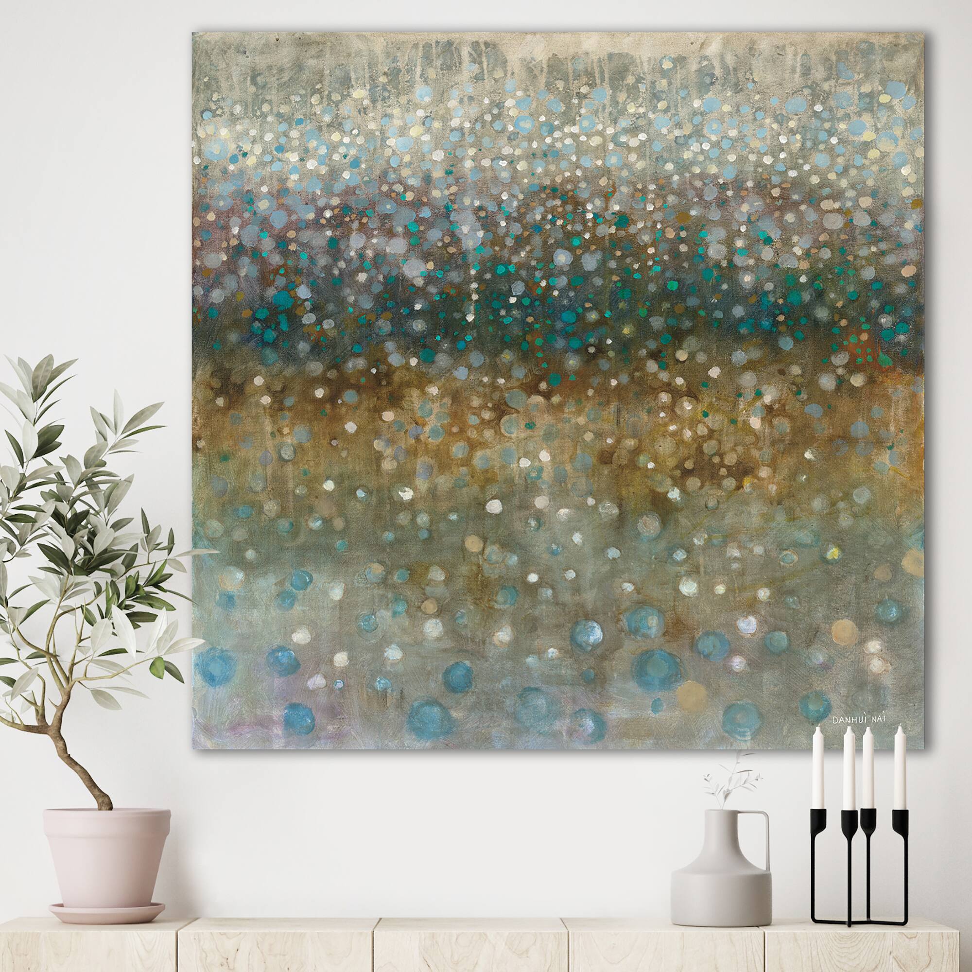 Designart - Brown Rain
