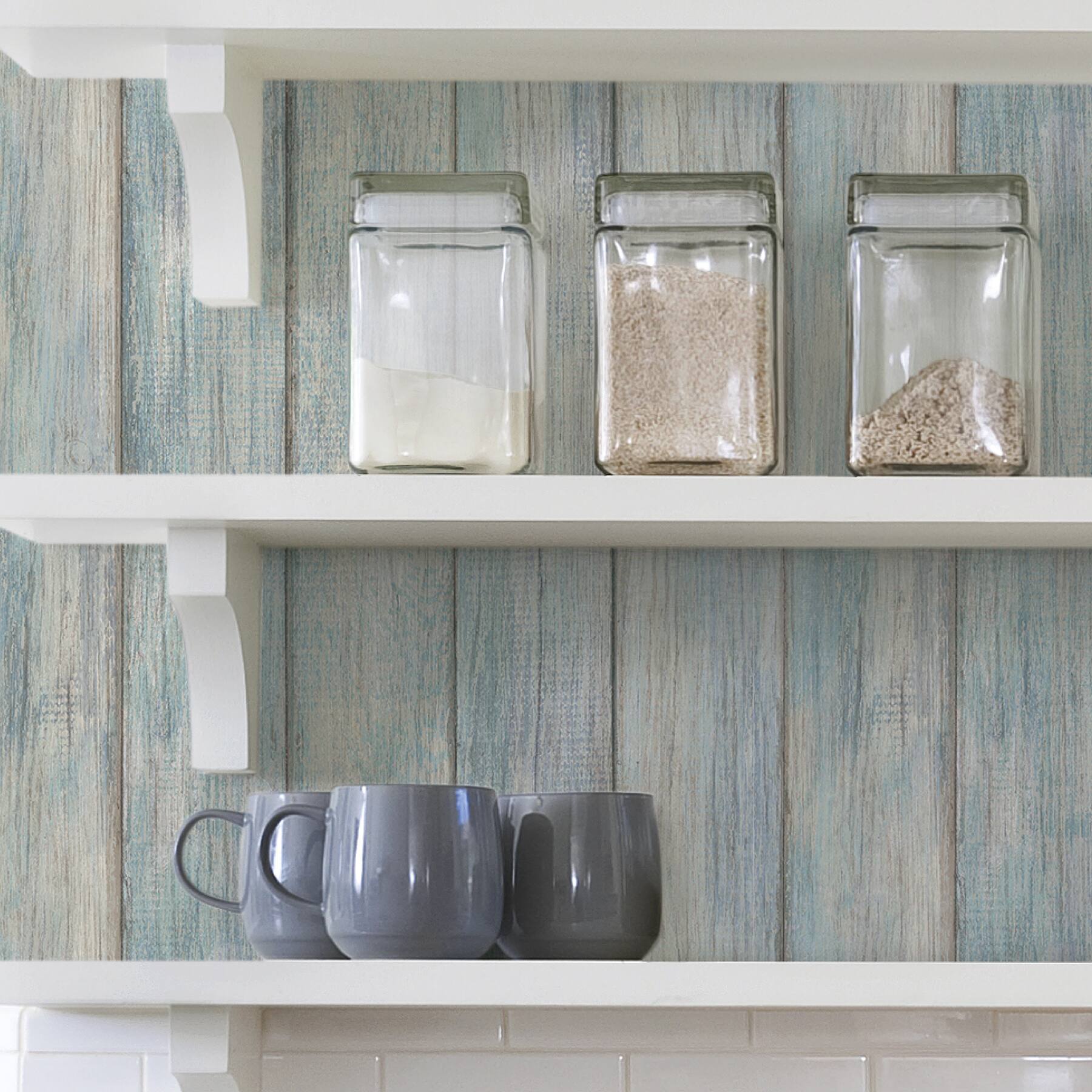 InHome Nantucket Plank Peel & Stick Wallpaper