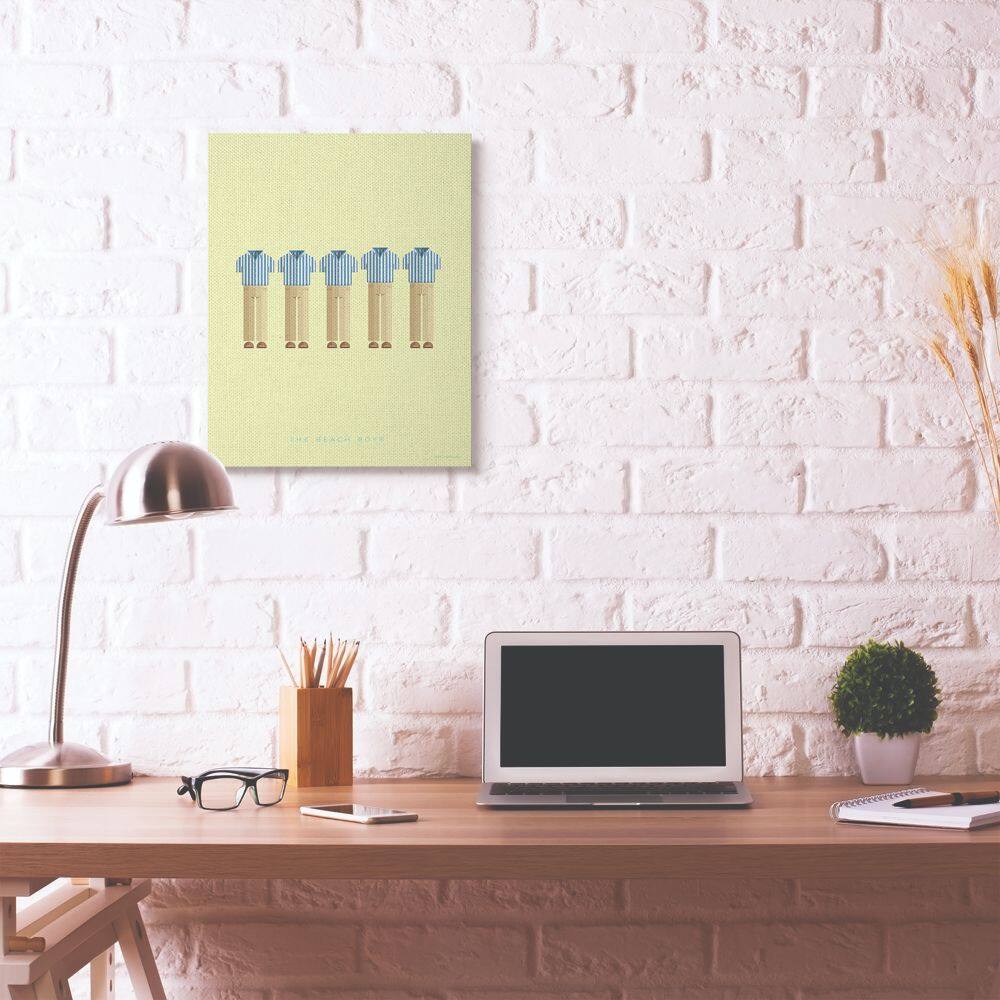 Stupell Industries The Beach Boys Minimalist Illustration Canvas Wall Art