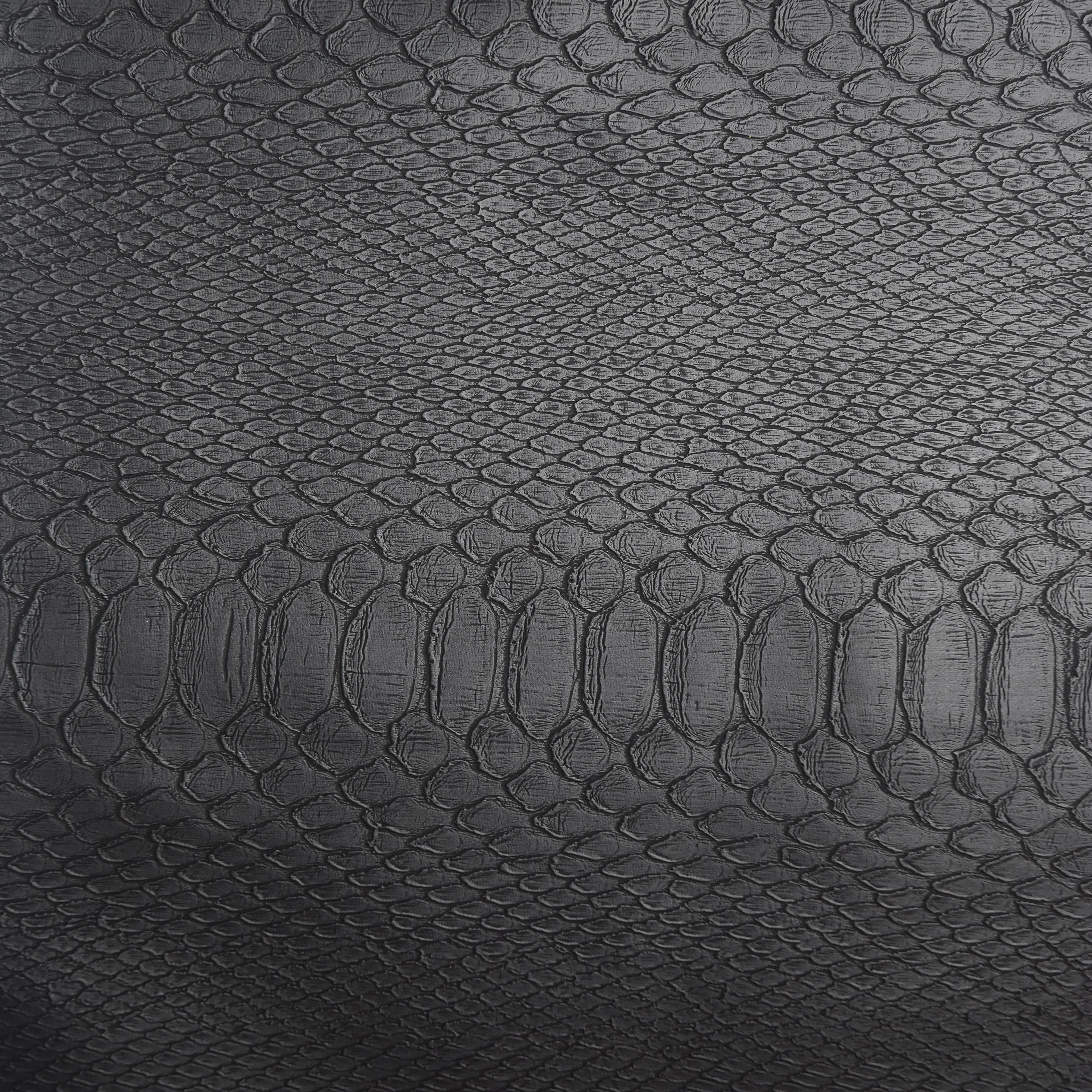 Feldman Black Reptile Faux Leather