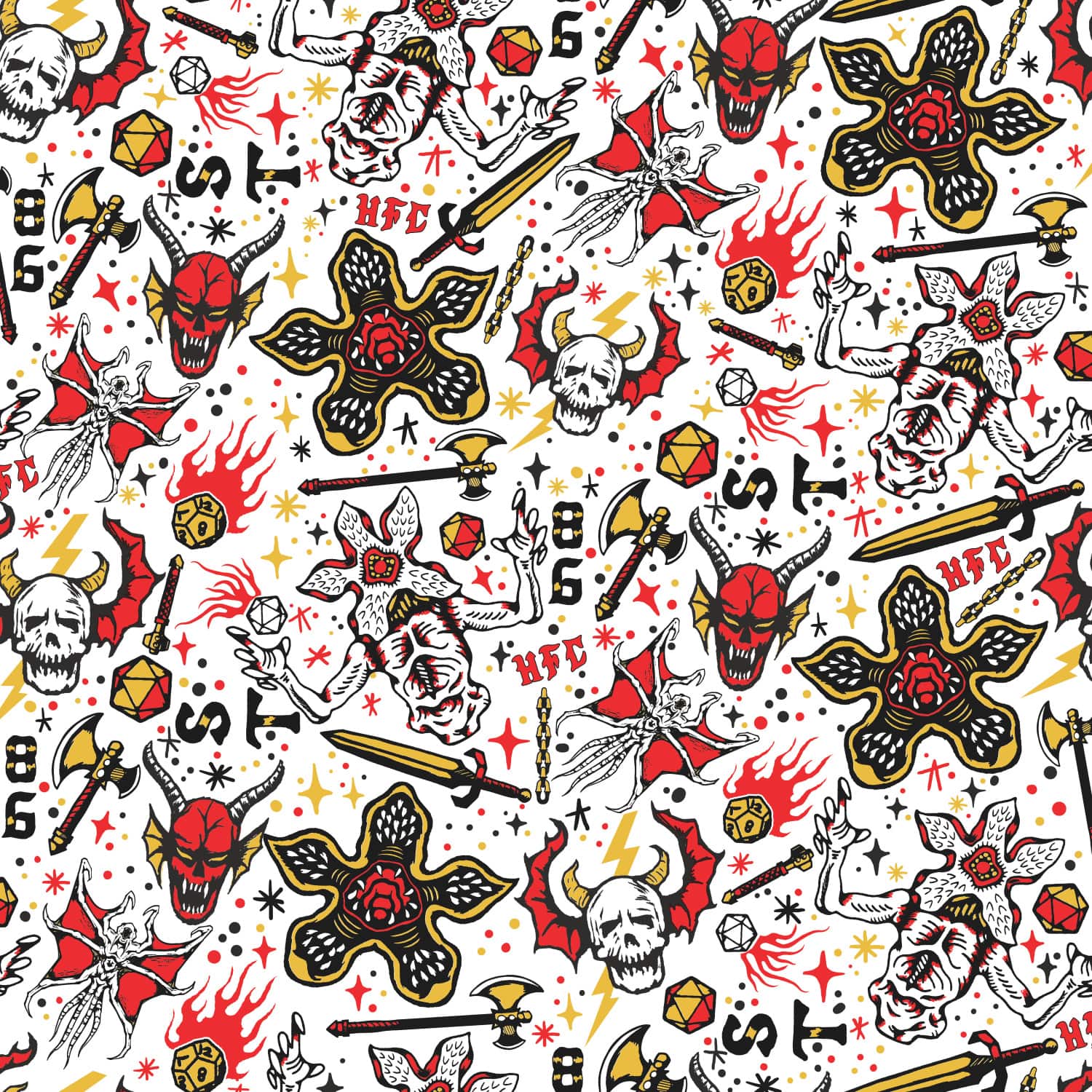 RoomMates Stranger Things Hellfire Club Red Peel & Stick Wallpaper